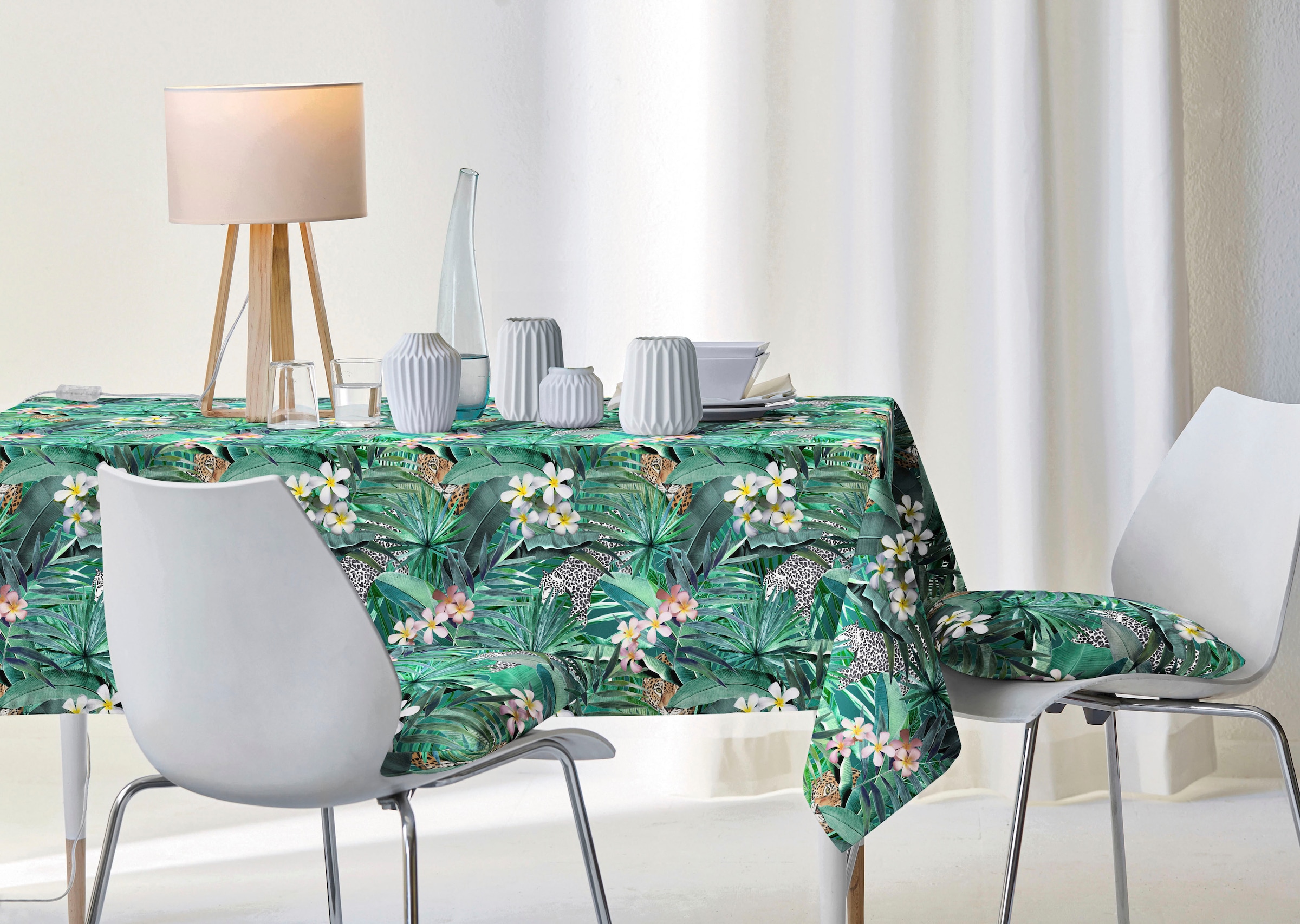 APELT Tischdecke »6852 SUMMERTIME, Sommerdeko, Sommer« mit tropischem Motiv, Digitaldruck