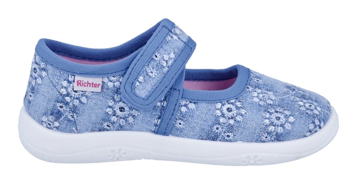 Richter Chausson »Mia«  chaussure à scratch, chaussure maternelle, avec label, gabarit de taille à télécharger