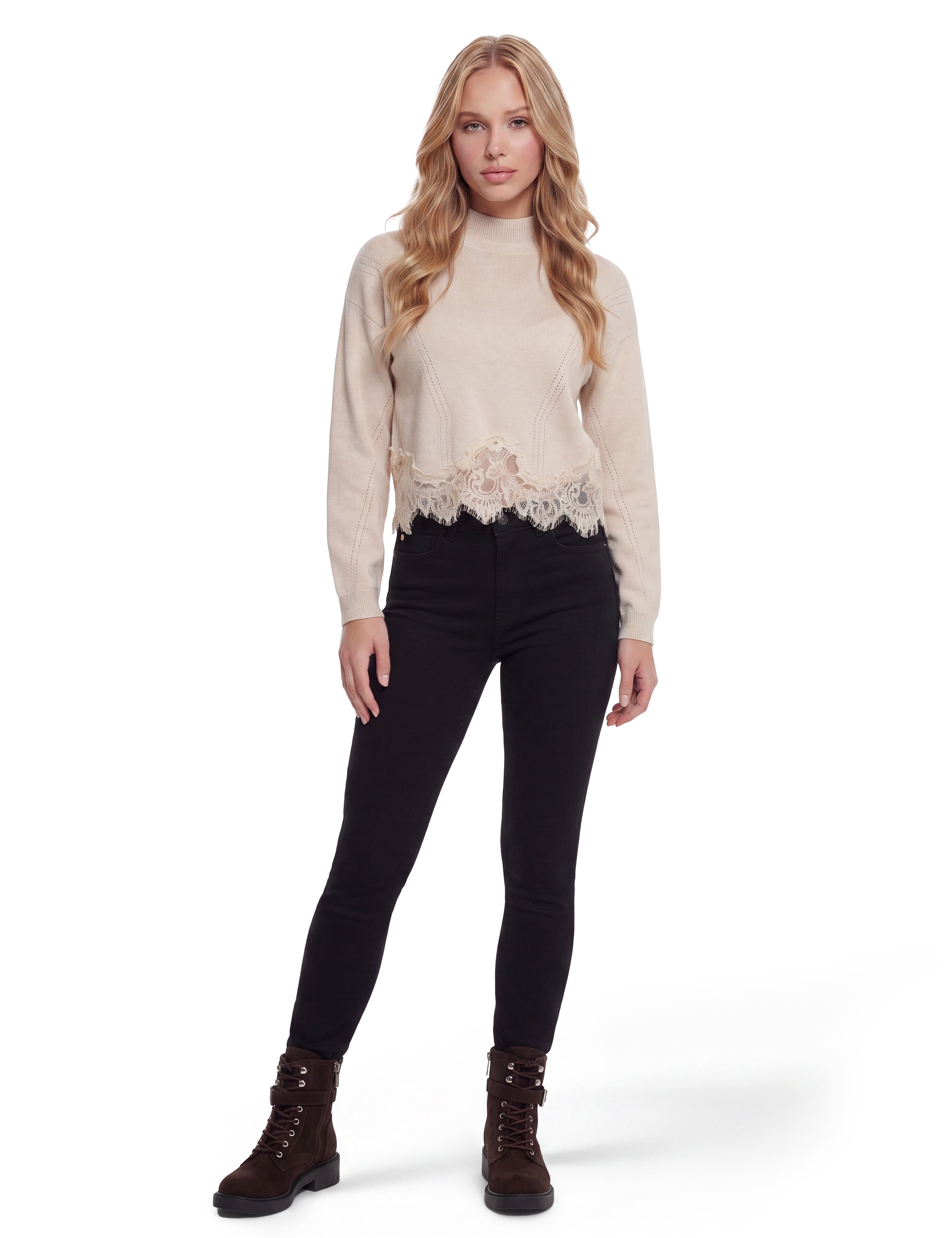 Guess Schnürstiefelette »FELLINI2«  Schnürboots, Herbst-Stiefelette mit Zierschnalle am Schaft