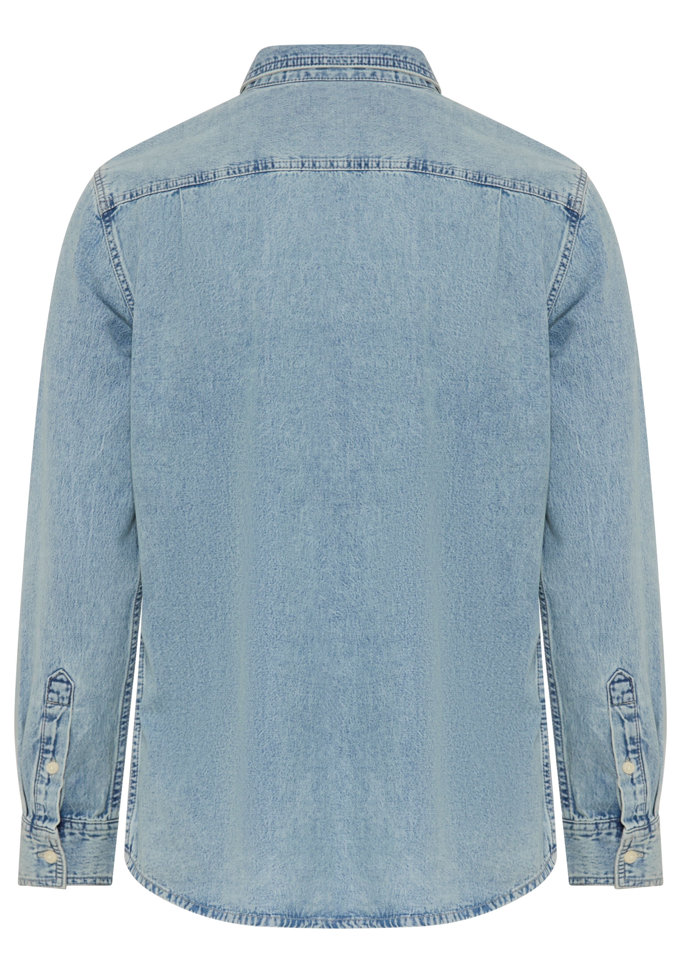 Calvin Klein Jeans Chemise en jean »ESSENTIAL CLASSIC PALE BLUE STON« Regular fit mit Knopfleiste