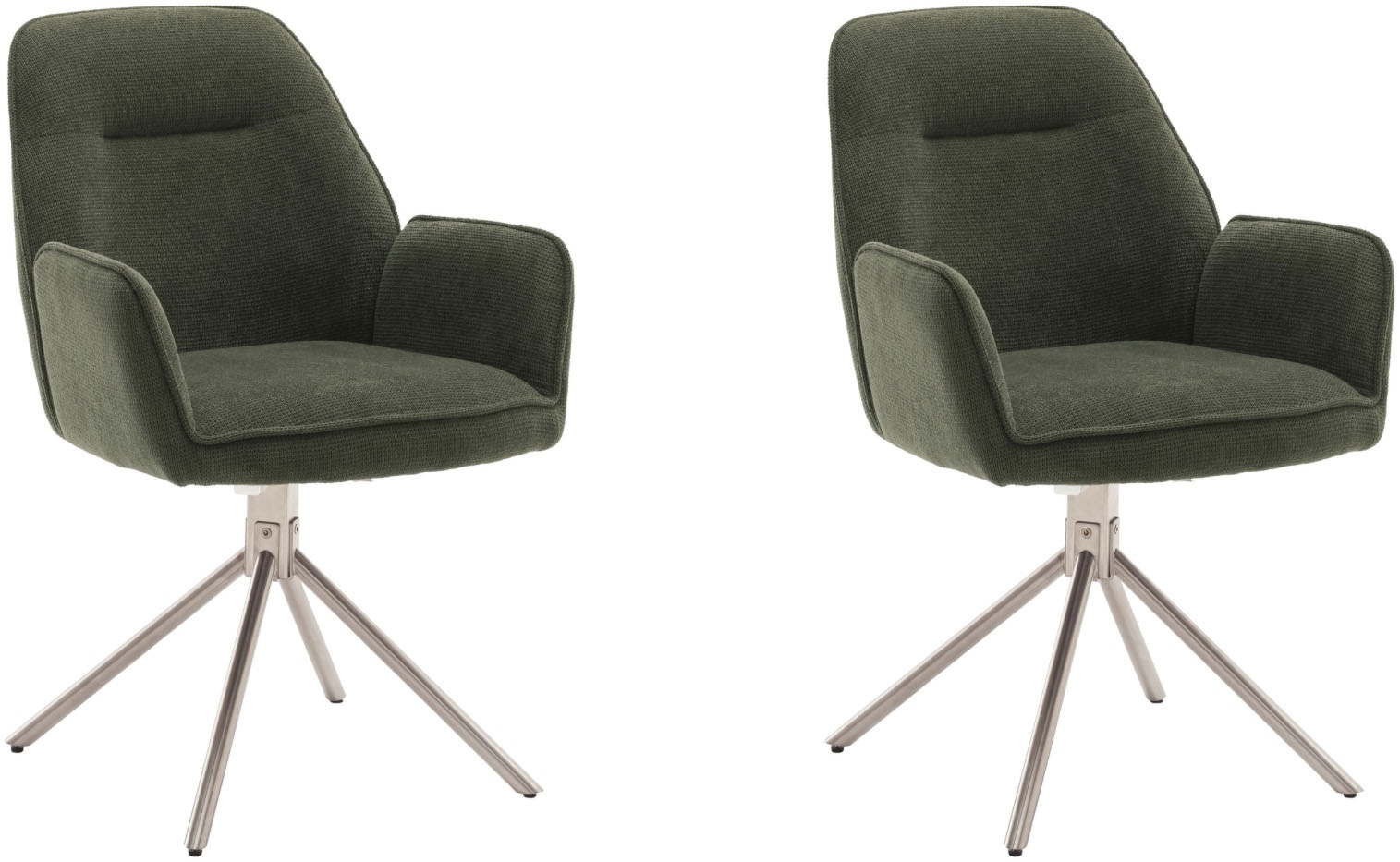 MCA furniture Chaise à 4 pieds (Set) 2 cuis180° drehbar