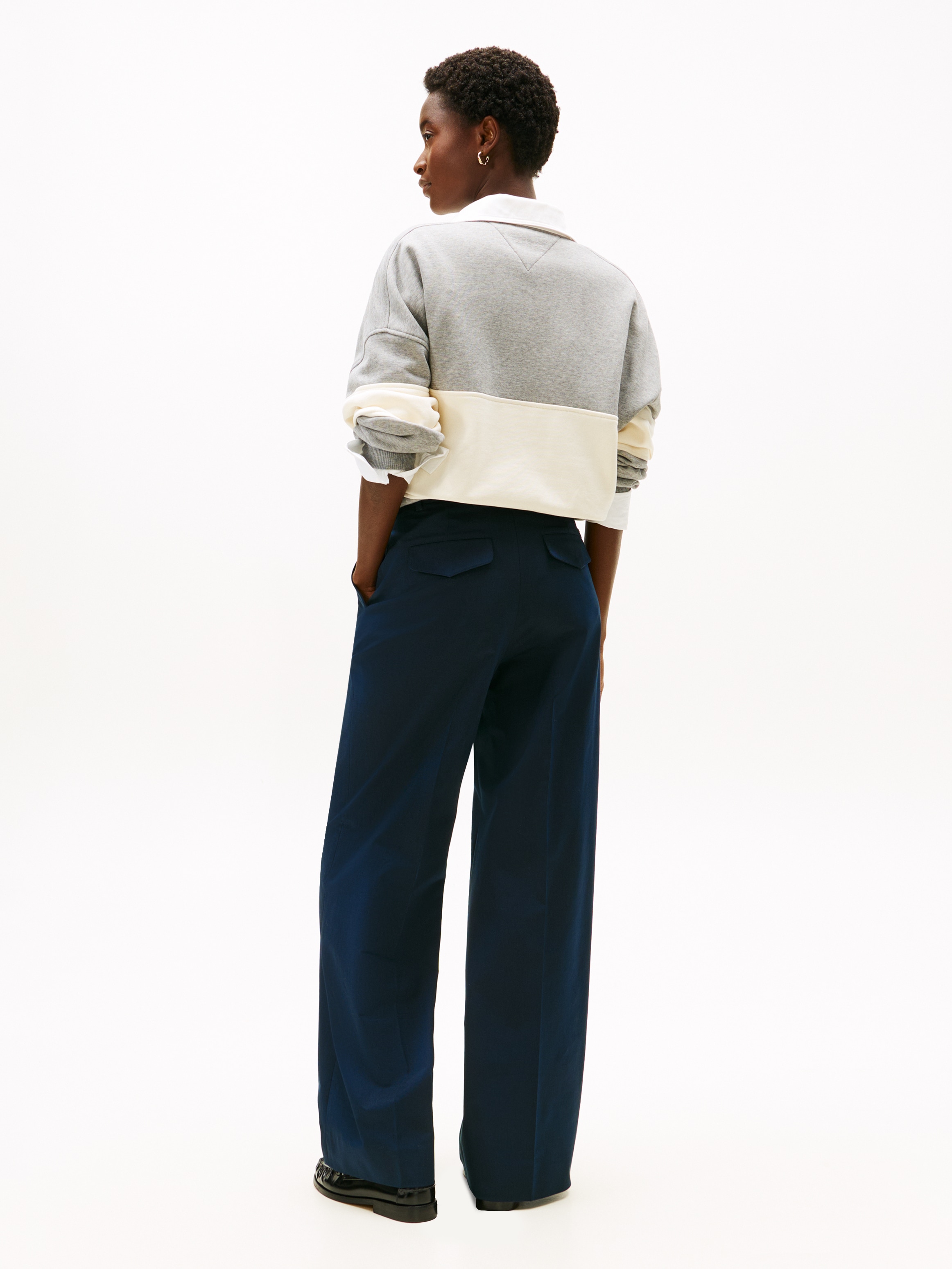 Tommy Hilfiger Pantalon de costume »COTTON WIDE LEG PANT«