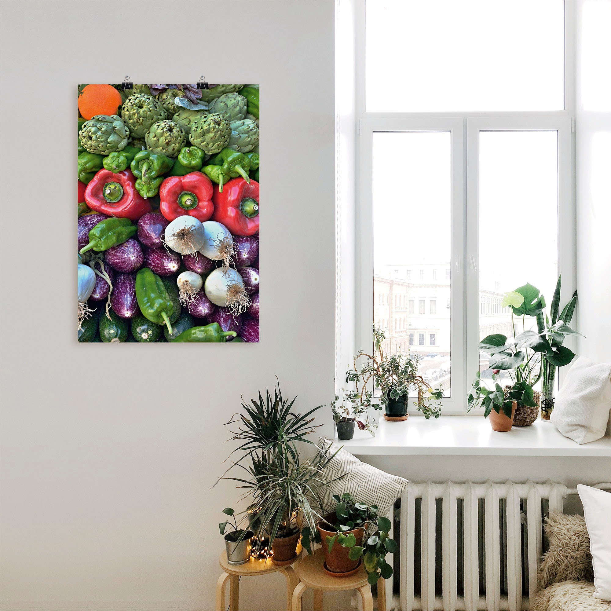 Artland Poster »Gemischtes Gemüse vom Markt« Lebensmittel 1 Stk. tlg. ohne Rahmen