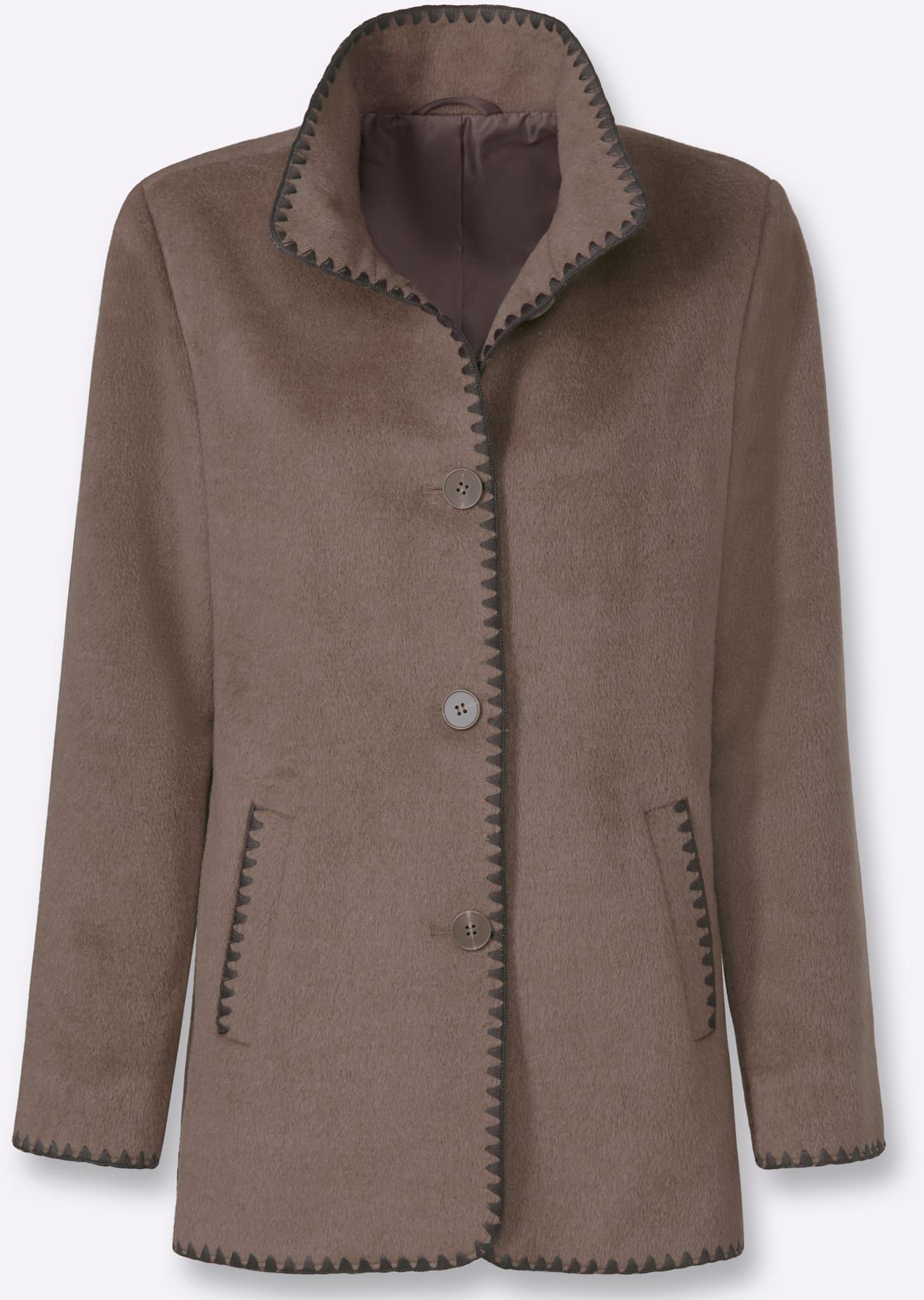 Inspirationen Langjacke ohne Kapuze