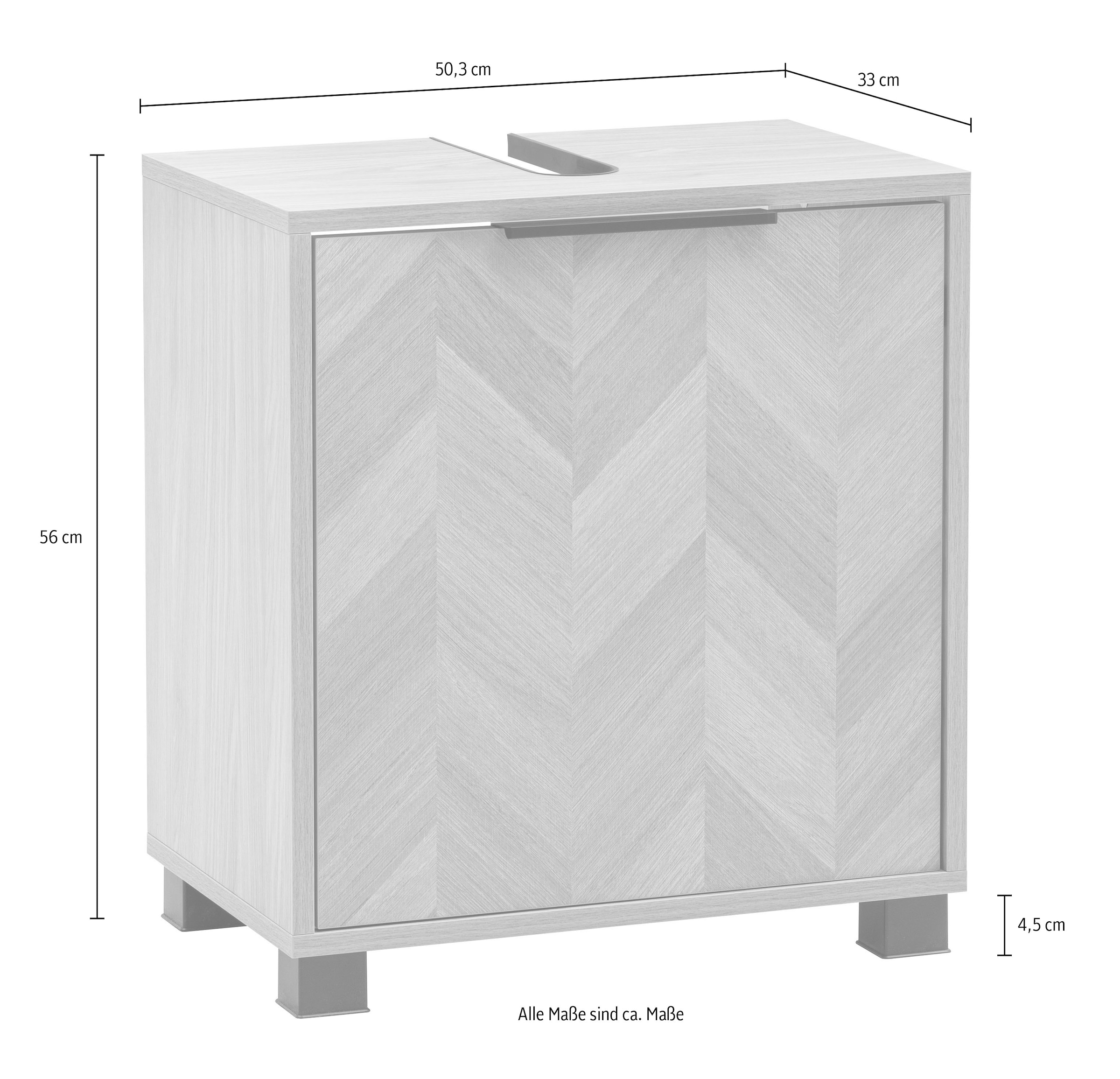 Schildmeyer Waschbeckenunterschrank »Piazza, Breite 50,3 cm« 1 Stk. tlg. Made in Germany