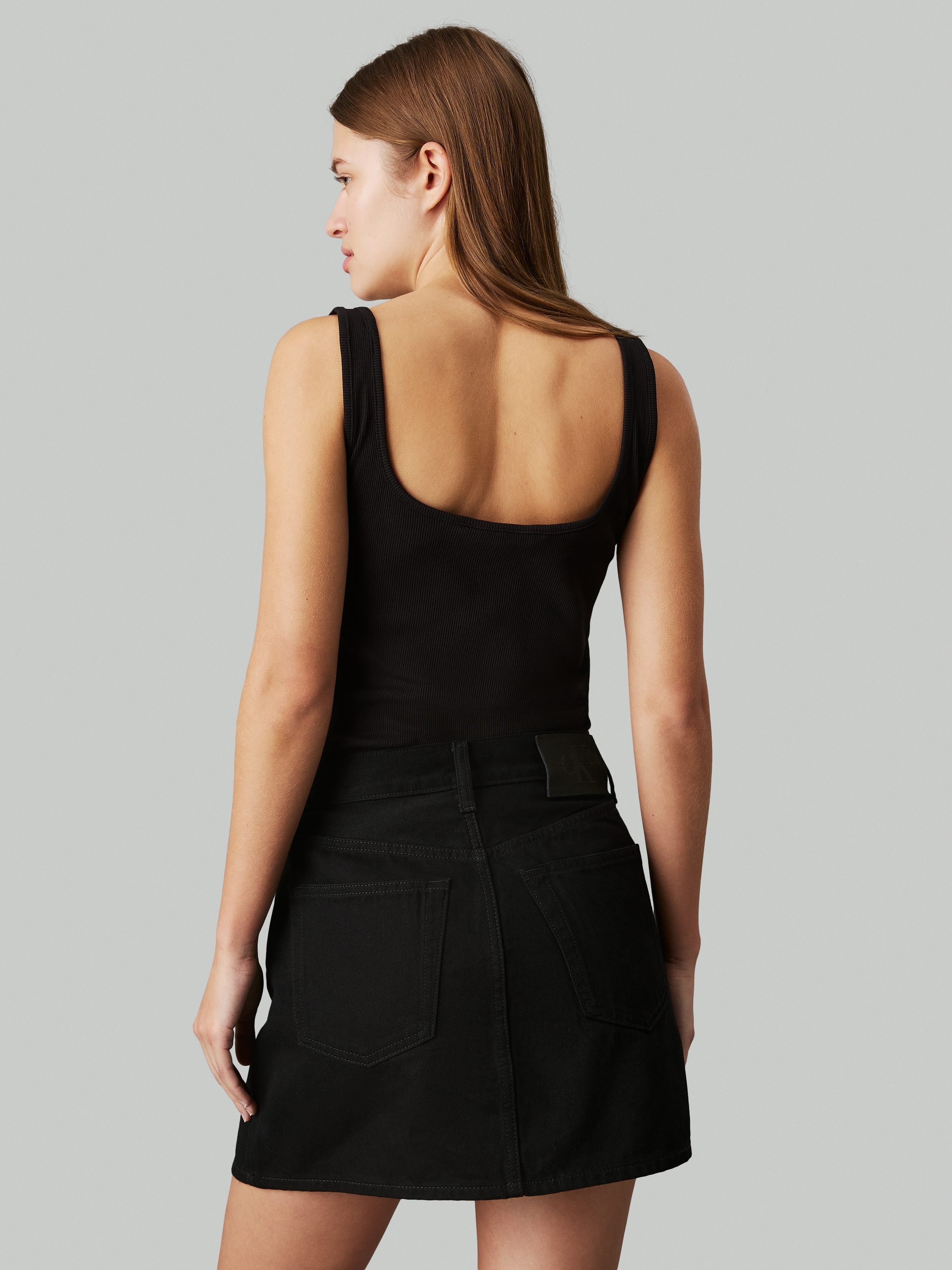 Calvin Klein Jeans Tanktop »CK RIB TANK TOP« mit eckigem Ausschnitt