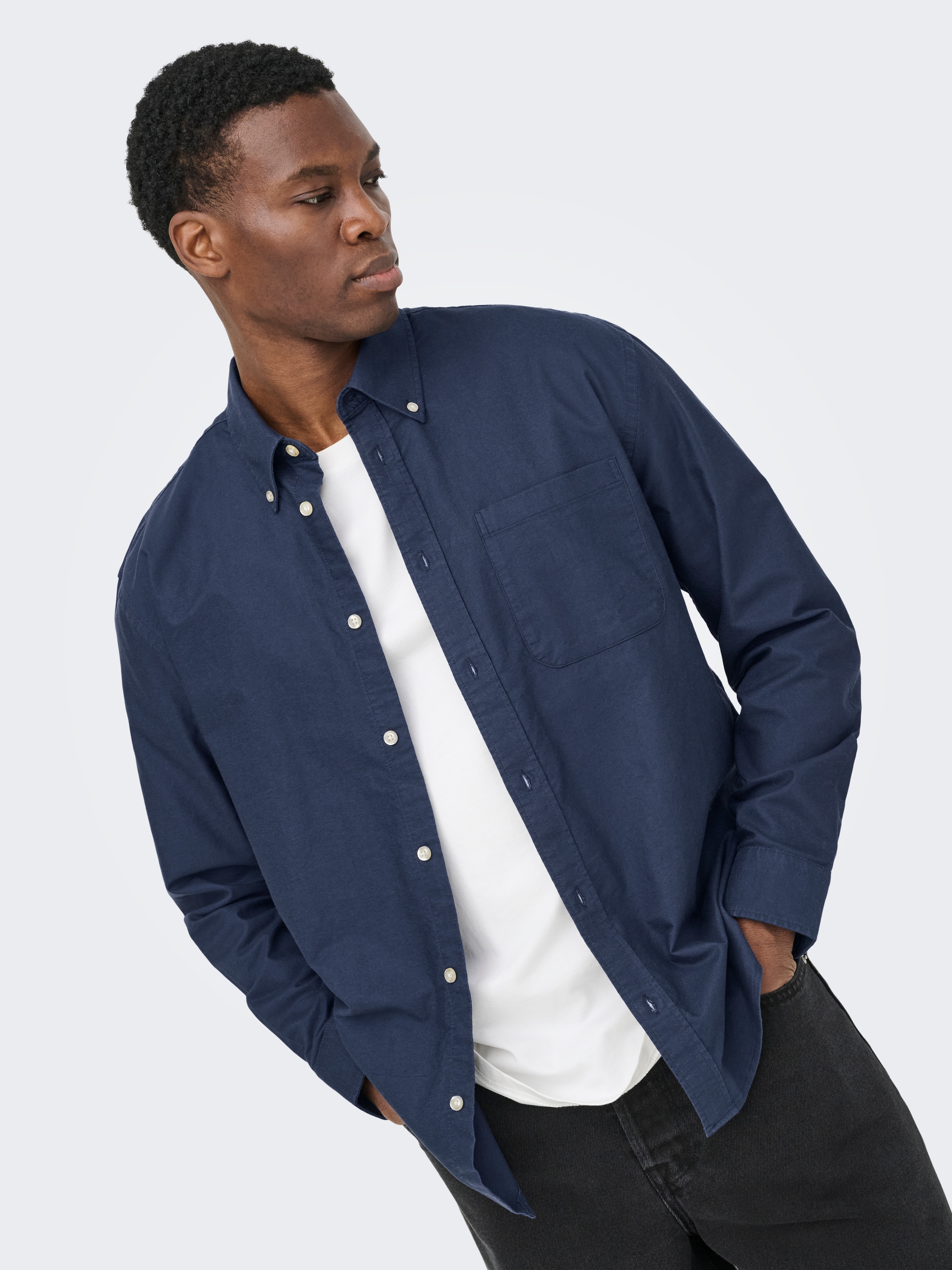 ONLY & SONS Langarmhemd »ONSOXFORD LS SHIRT FRML NOOS« Baumwollmischung, regular fit