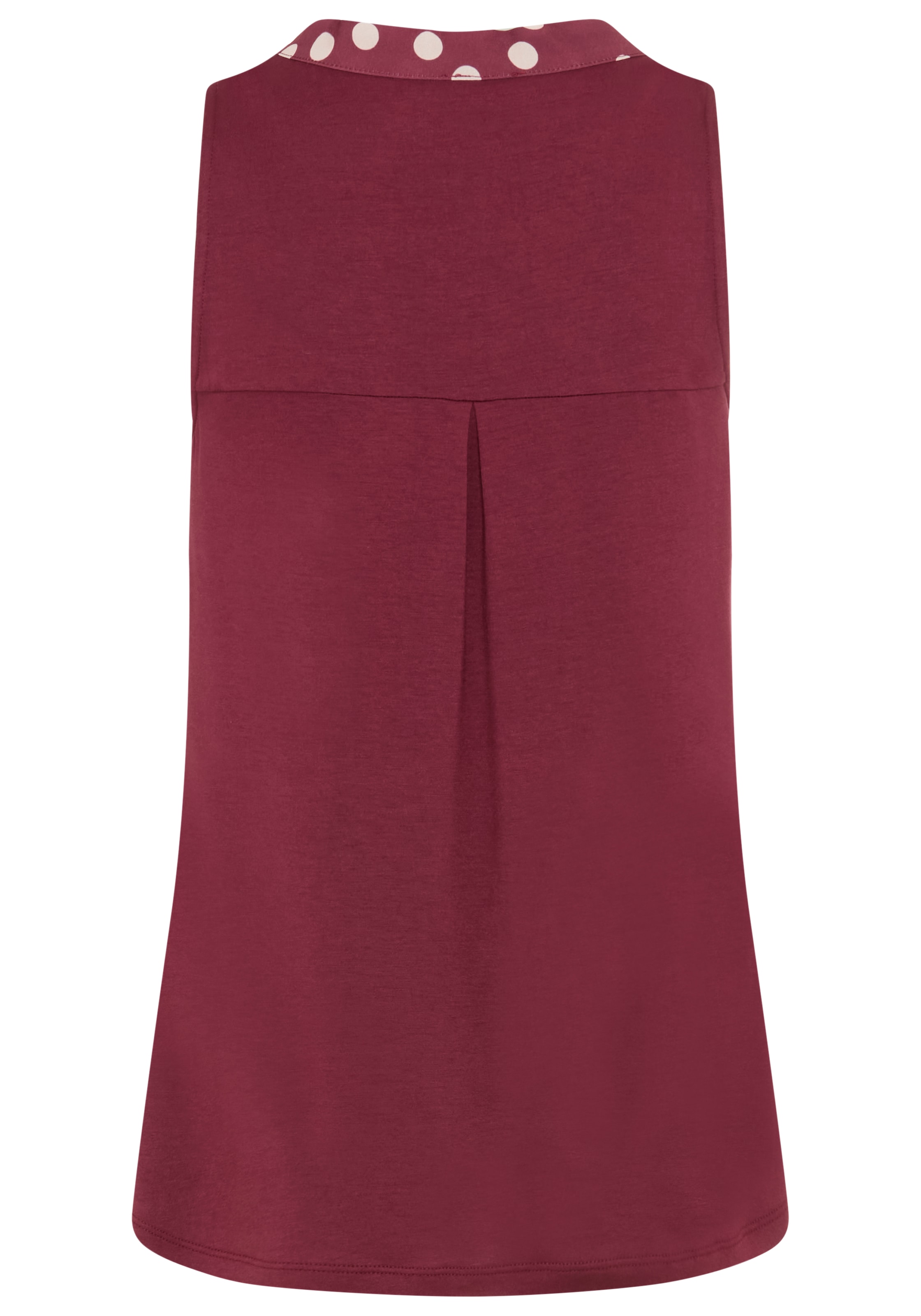 Laura Scott Top chemisier figurnah, ohne Ärmel, aus Jersey- und Crêpe-Qualität, gemustert