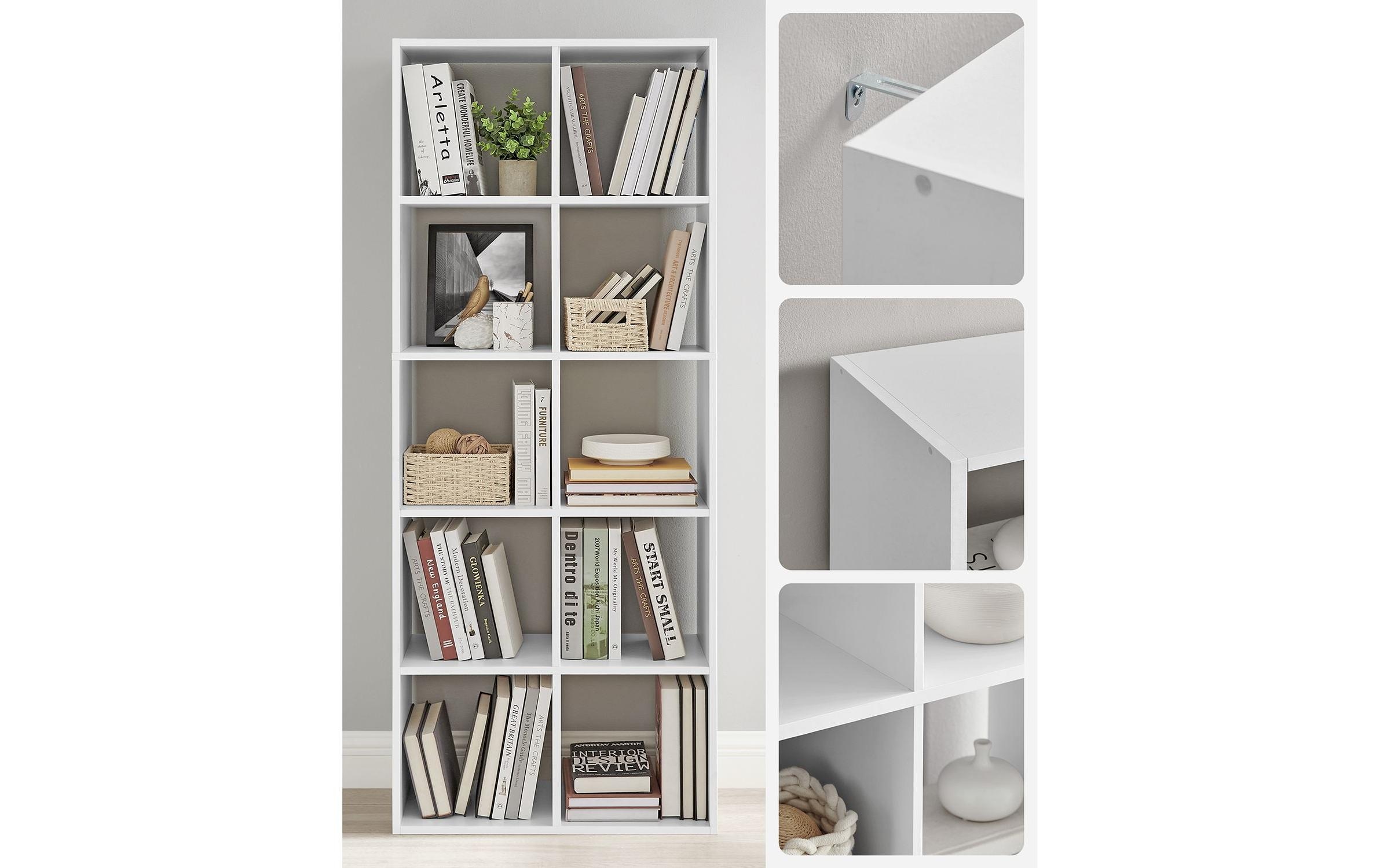 VASAGLE Étagère à livres »White«