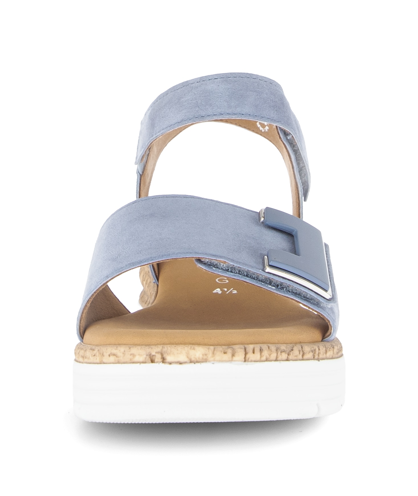 Gabor Sandales compensées »GENUA«  , sandale à brides, chaussure confortable, élément ornemental, largeur G
