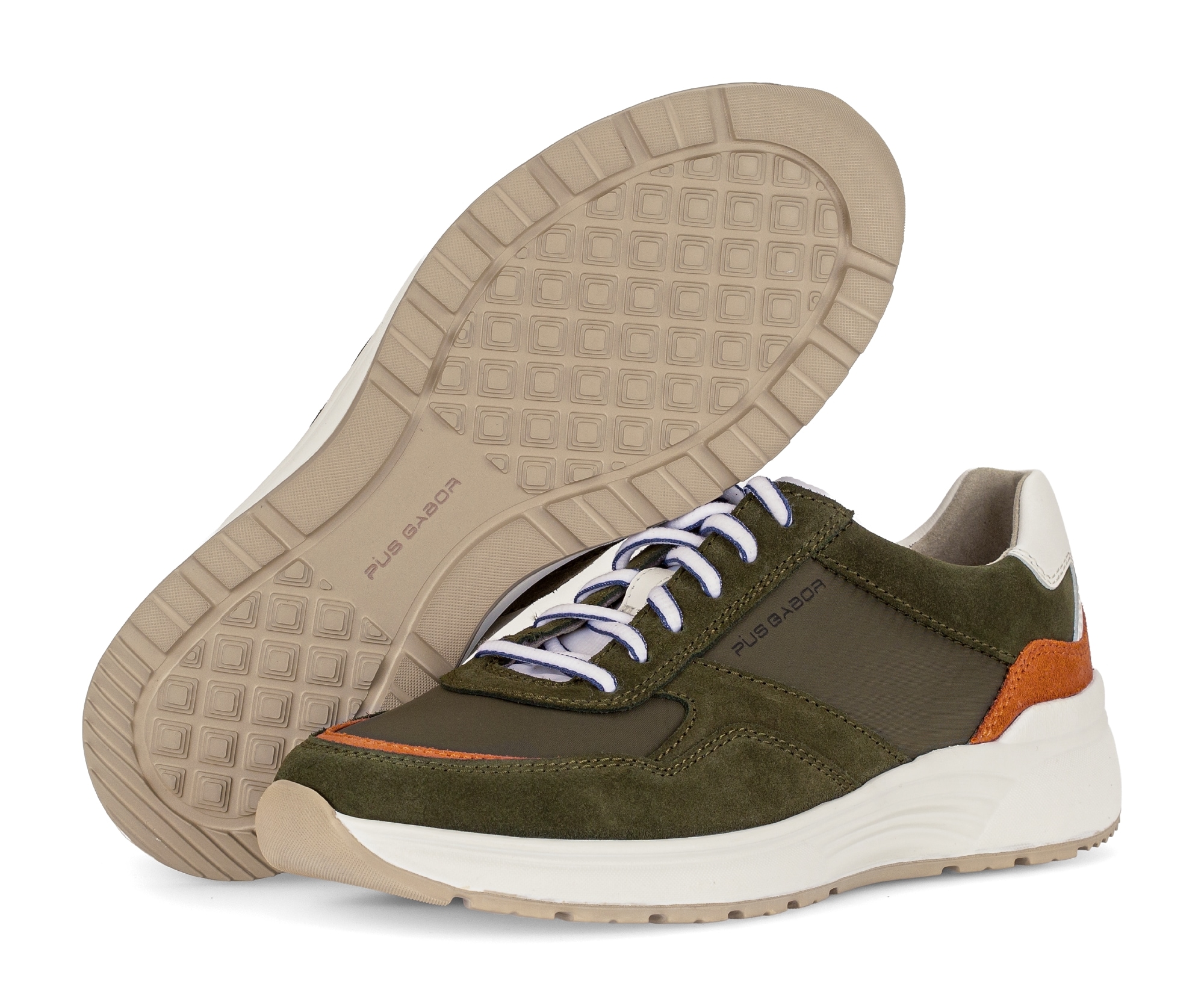Pius Gabor Sneakers  , chaussure de loisirs, chaussure basse, chaussure à lacets avec empiècements contrastés, largeur G