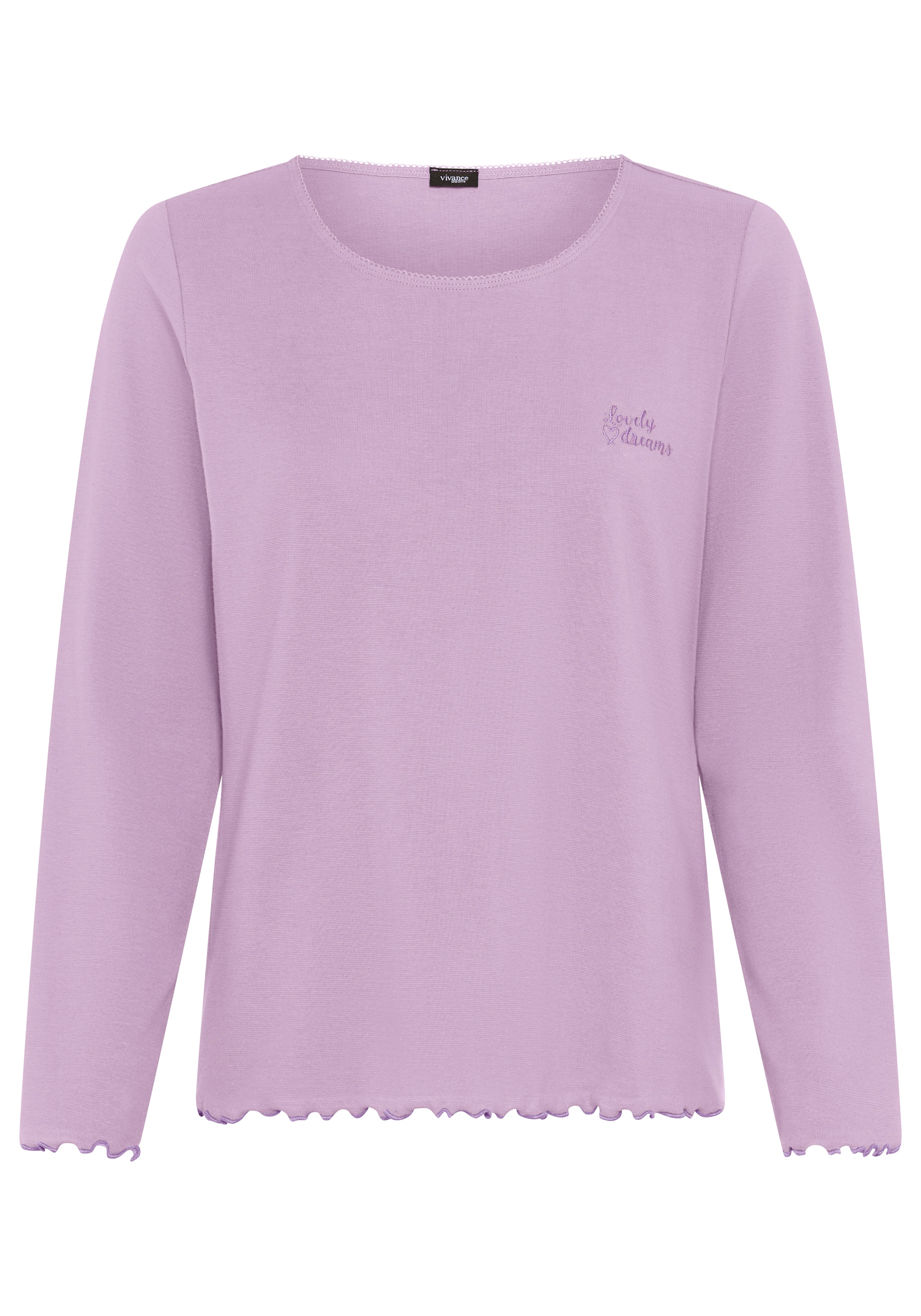 Vivance Dreams Haut de pyjama 1 pièce, 1 avec bords babylock