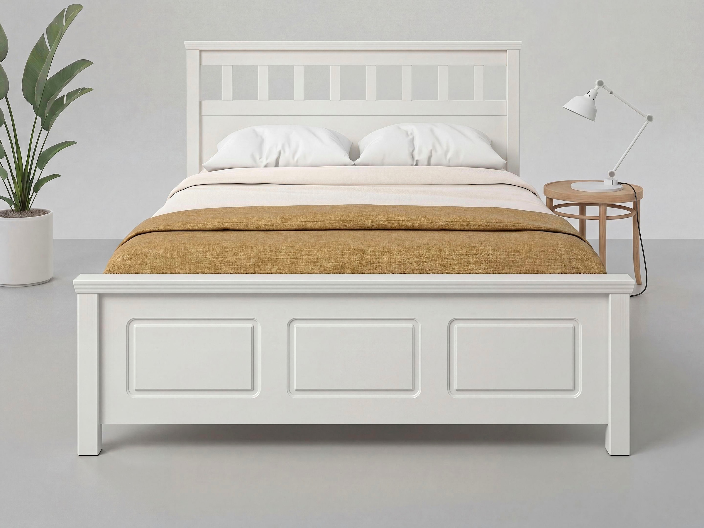 GOODproduct Bett »Tillian, Bettgestell, Doppelbett, Bettkasten optional, Made in EU« Liegefläche 140x200cm,  aus massiver Kiefer in Kombination mit MDF, FSC®, inklusive Lattnerost