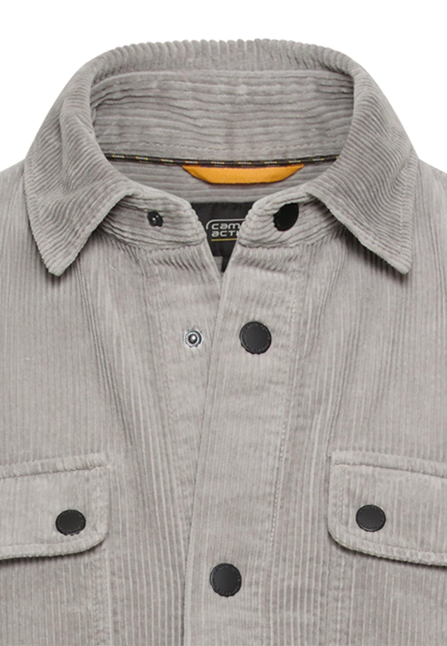 camel active Langarmhemd Cord-Overshirt mit grossen Brusttaschen