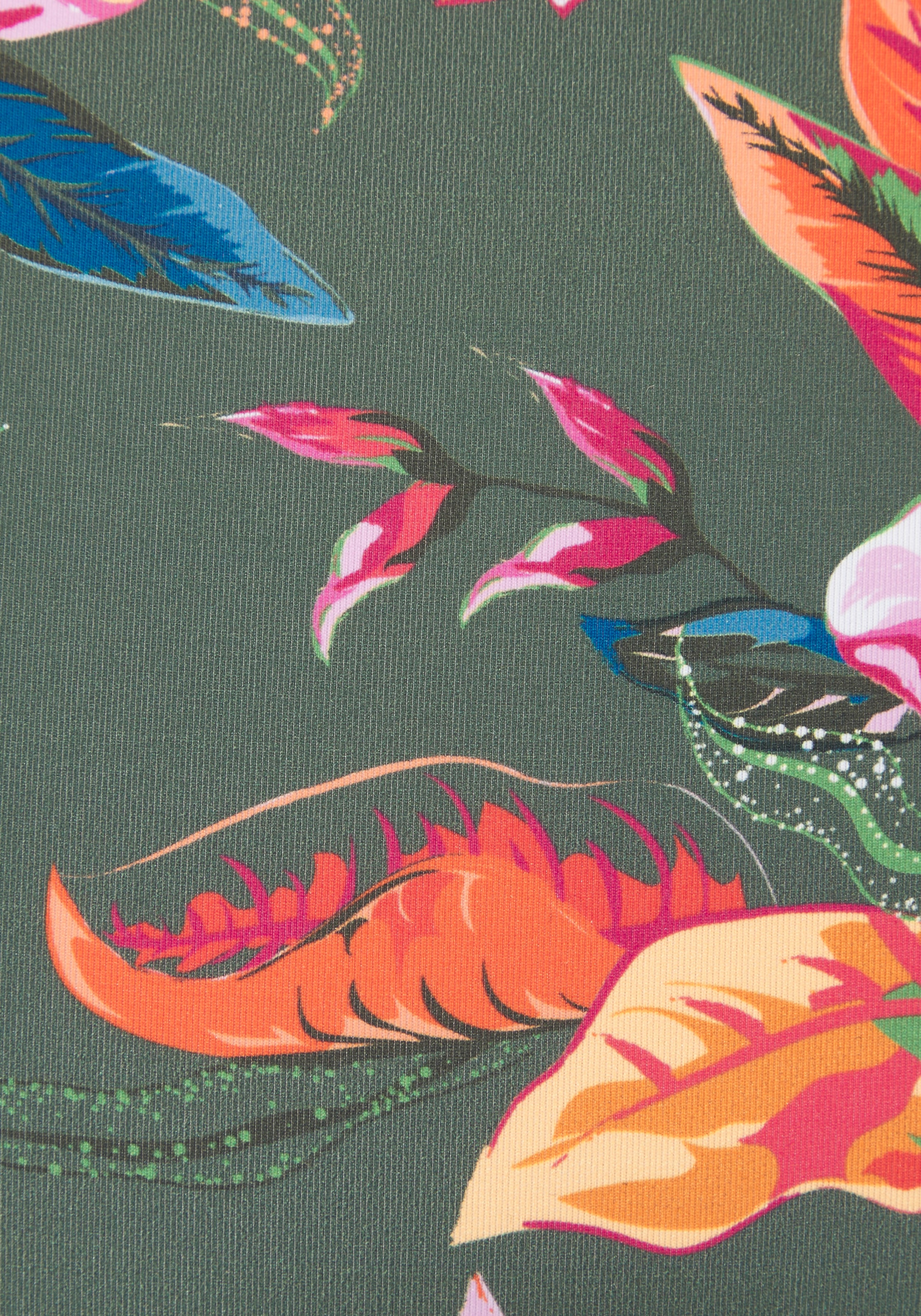 LASCANA Pantalon de bikini »Malia« mit seitlicher Raffung mit tropischem Print