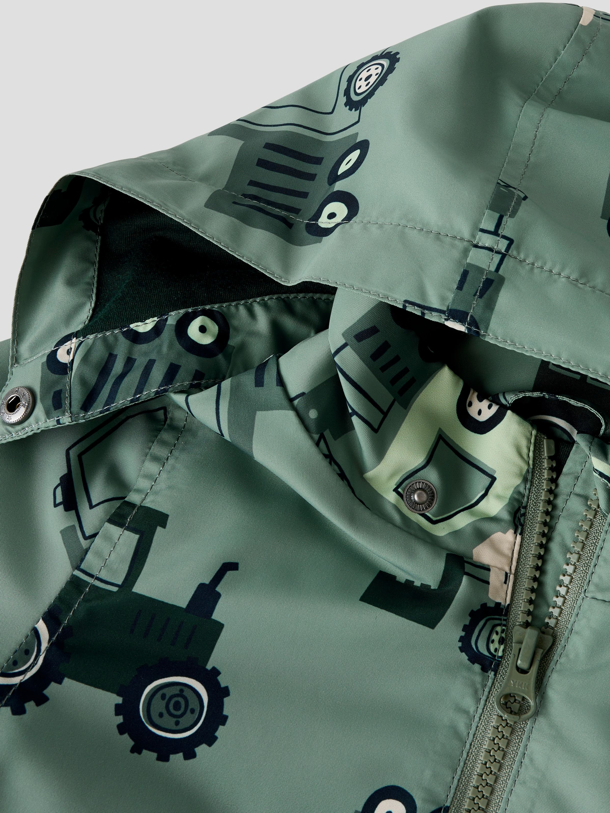 Name It Veste d'extérieur »NMMMAX JACKET LI AOP NOOS« mit Kapuze reflektierende Details, wasserabweisend