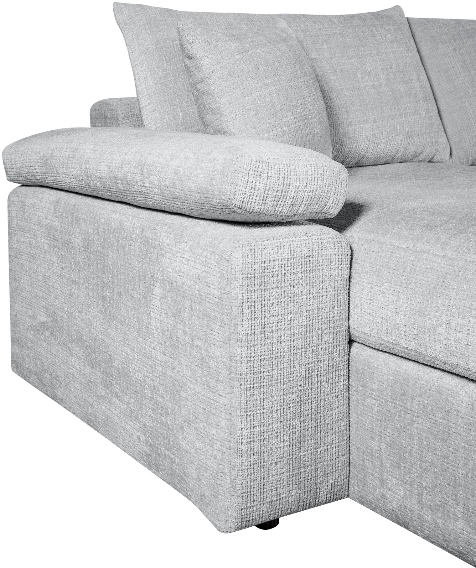 COLLECTION AB Wohnlandschaft »Cosy U-From, Breite 309 cm« mit 2 Ottomane, Sitzaufbau im Sanwich-Federkern mit Kaltschaumauflage