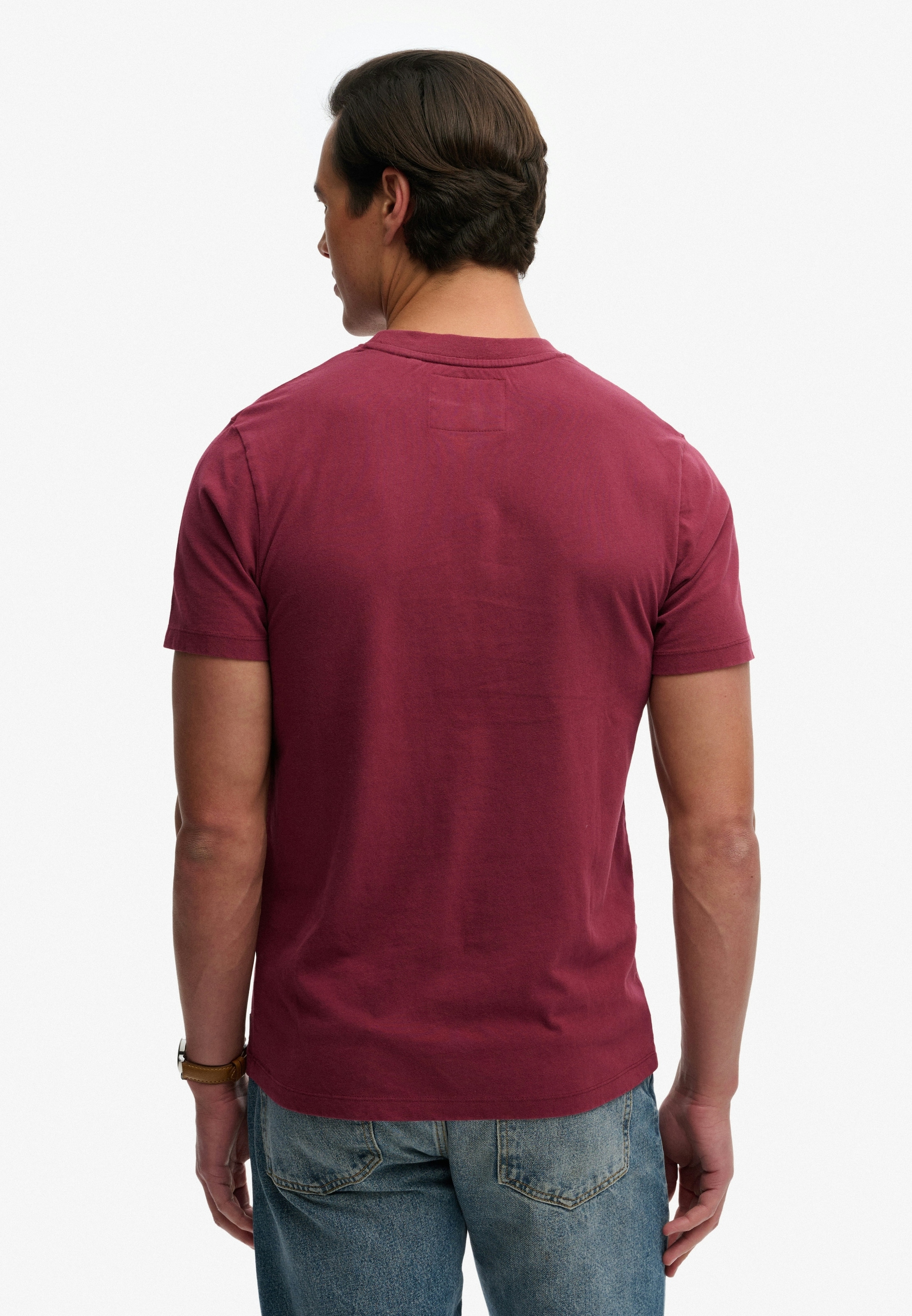 Superdry Shirt à col rond »VINTAGE PREP RELAXED TEE« avec un imprimé déchiré cool