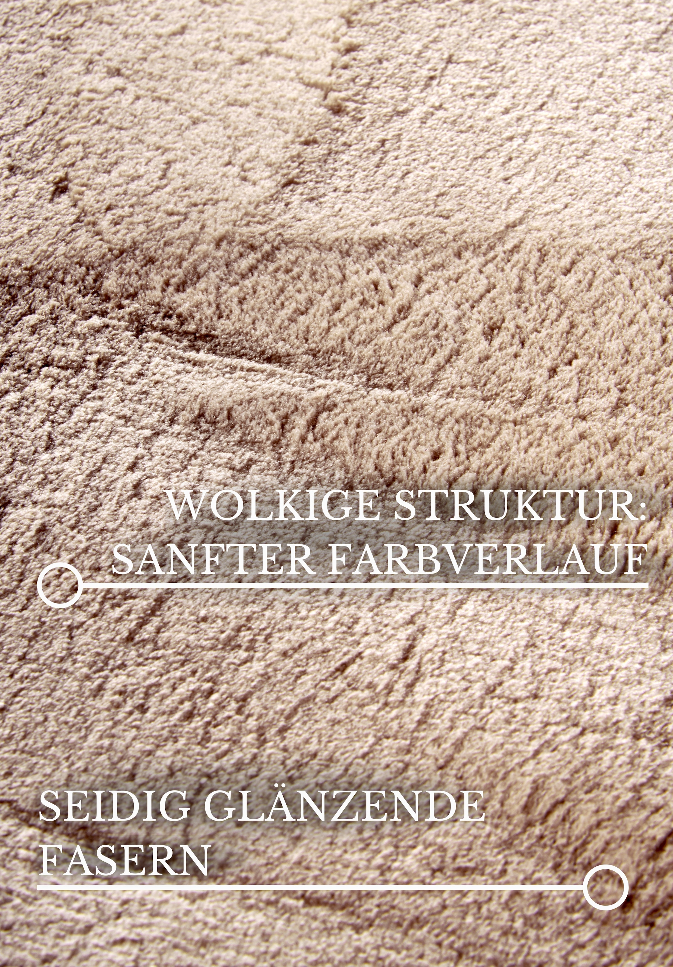 Villeroy & Boch Teppich »Leon« rechteckig 15 mm Höhe Langflor, Shaggy, uni, flauschig weich, glänzend, Kaninchenfell Haptik