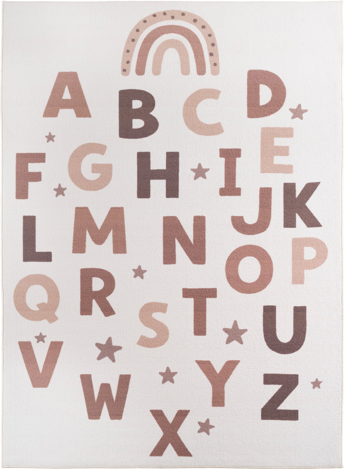 Ayyildiz Teppiche »COCO 1133  , auch in rund erhältlich« Rectangulaire 8 mm Höhe lavable à 30 °C, antidérapant, certifié OEKO-TEX®, lettres