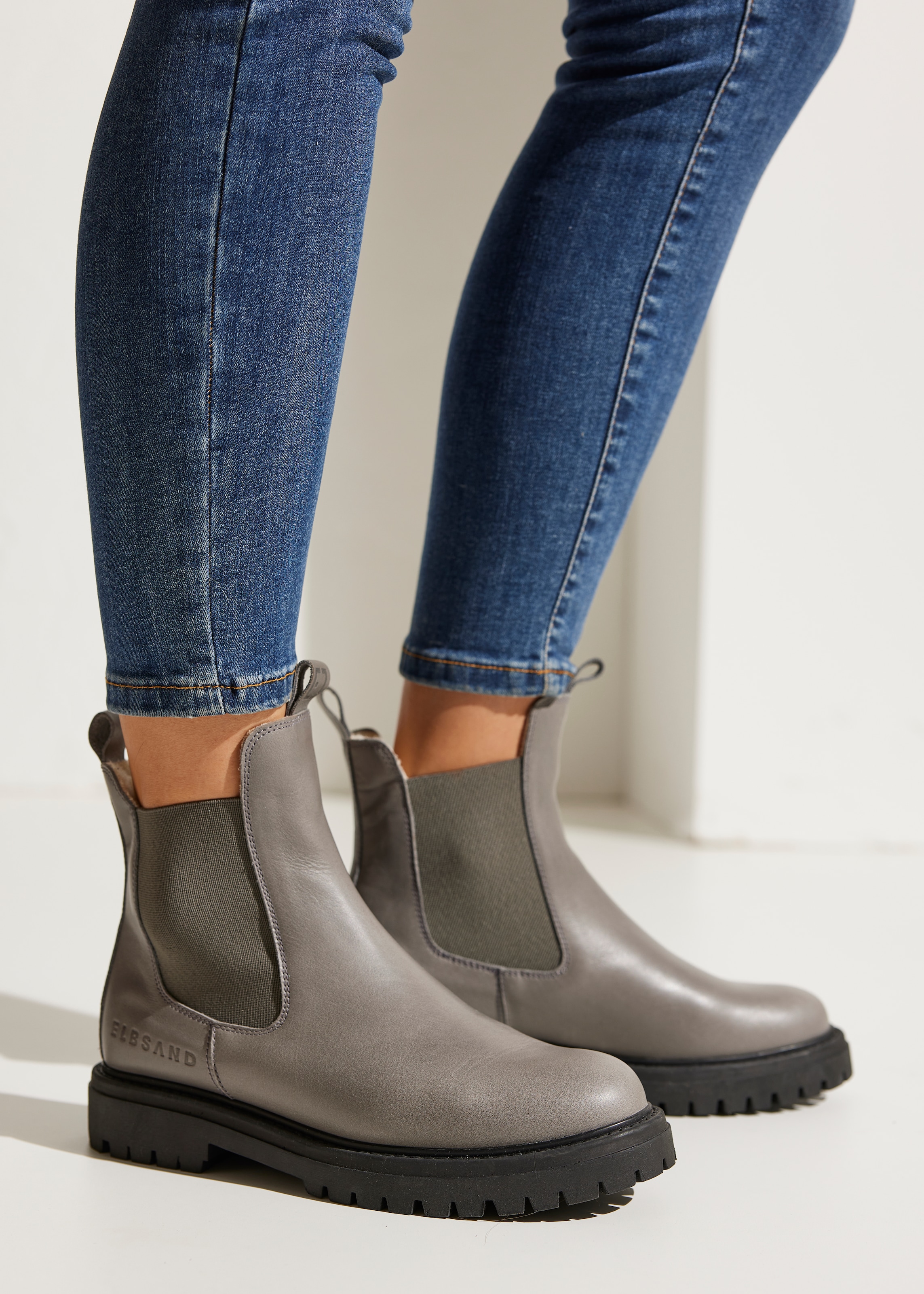 Elbsand Stiefelette »Chelseaboots«  Stiefel, Boots, Winterstiefel, Schlupfstiefel aus Leder mit Warmfutter