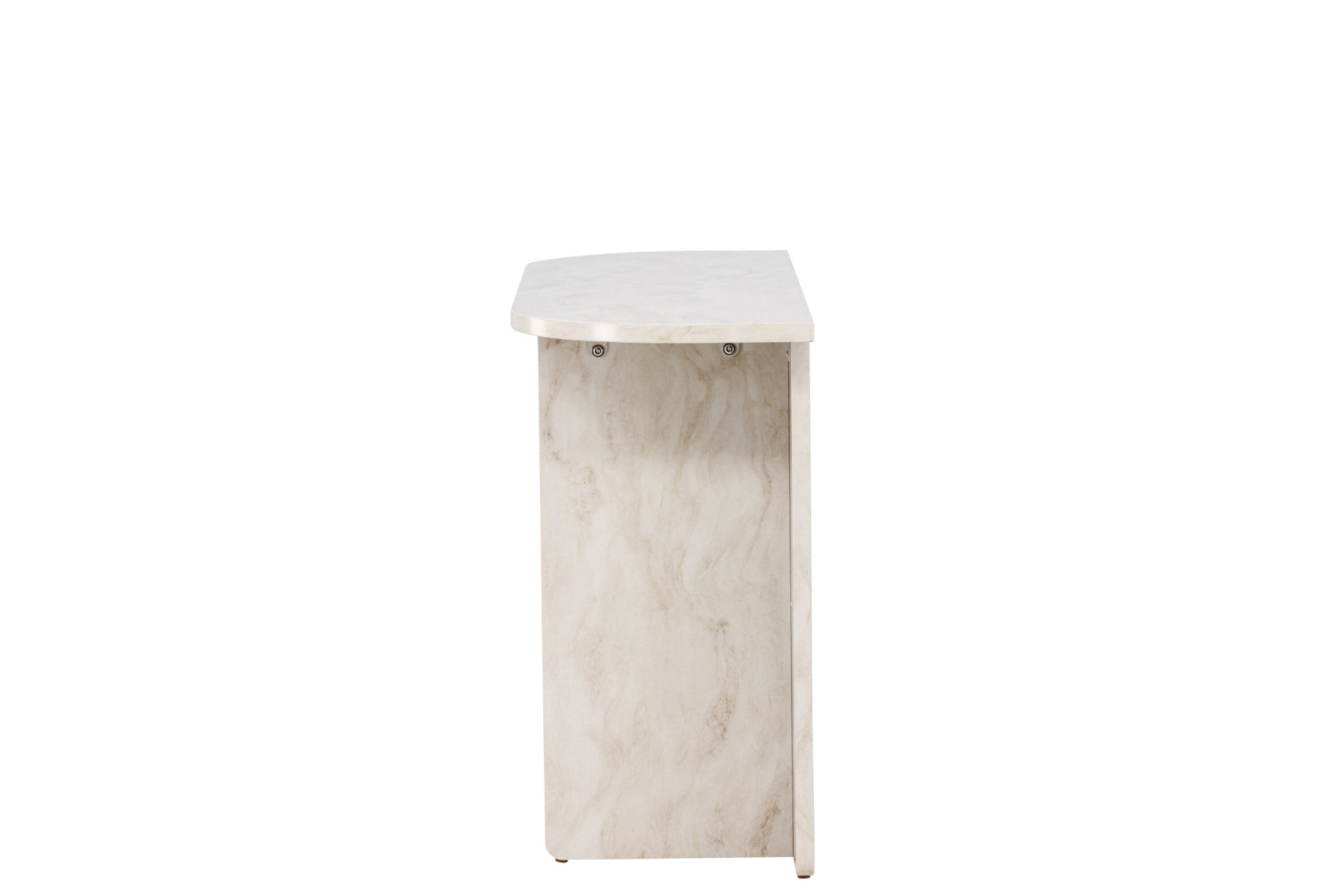 Venture Home Table d'appoint »Ålesund, hoher Konsolentisch in beiger Marmoroptik, 120 × 40 cm« Ablagetisch, MDF, gewachst, hoch, geräumig, edel
