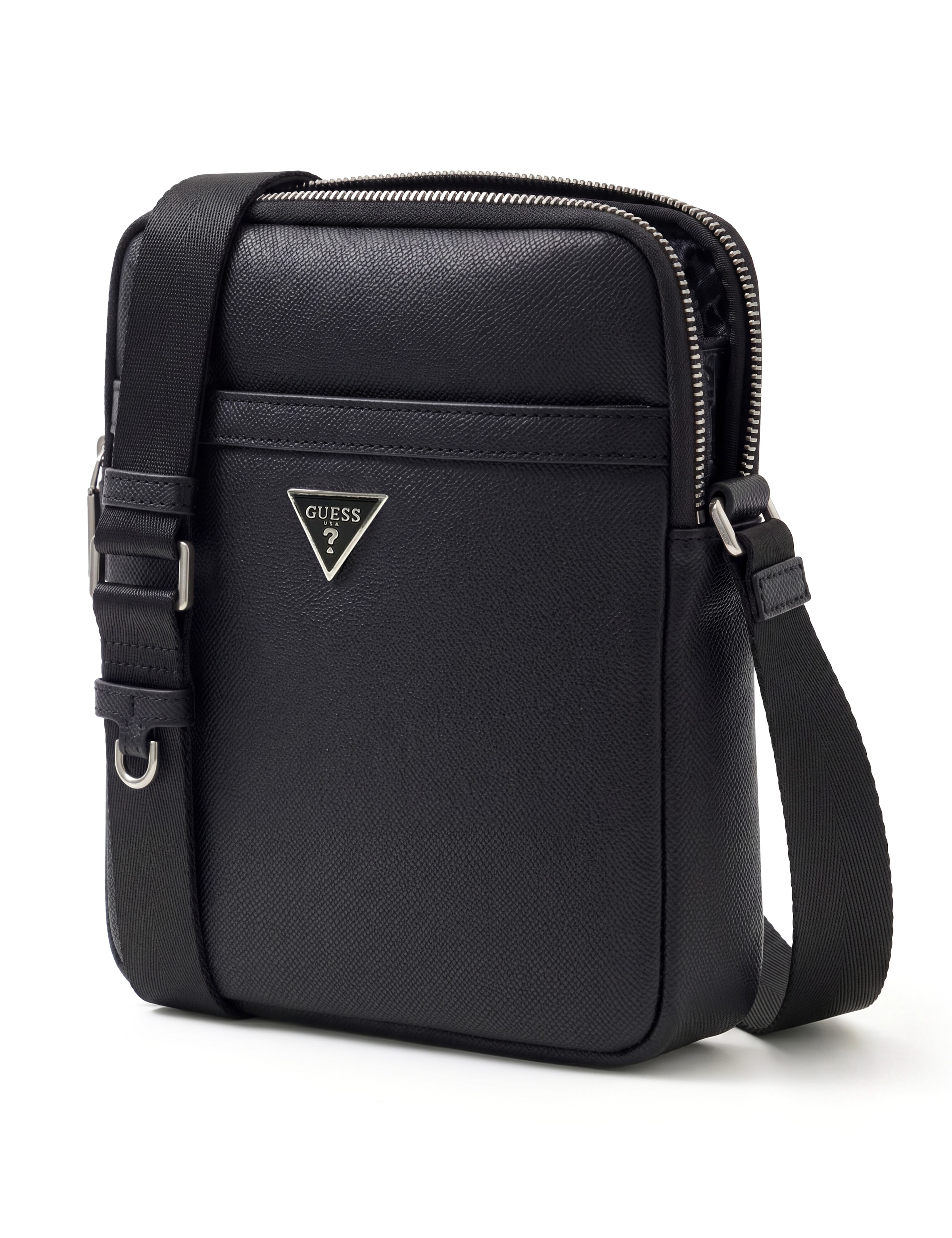 Guess Mini sac »MILANO CROSSBODY FLAT« Herren Umhängetasche, Schultertasche, Body Bag mit Dreiecks-Logo