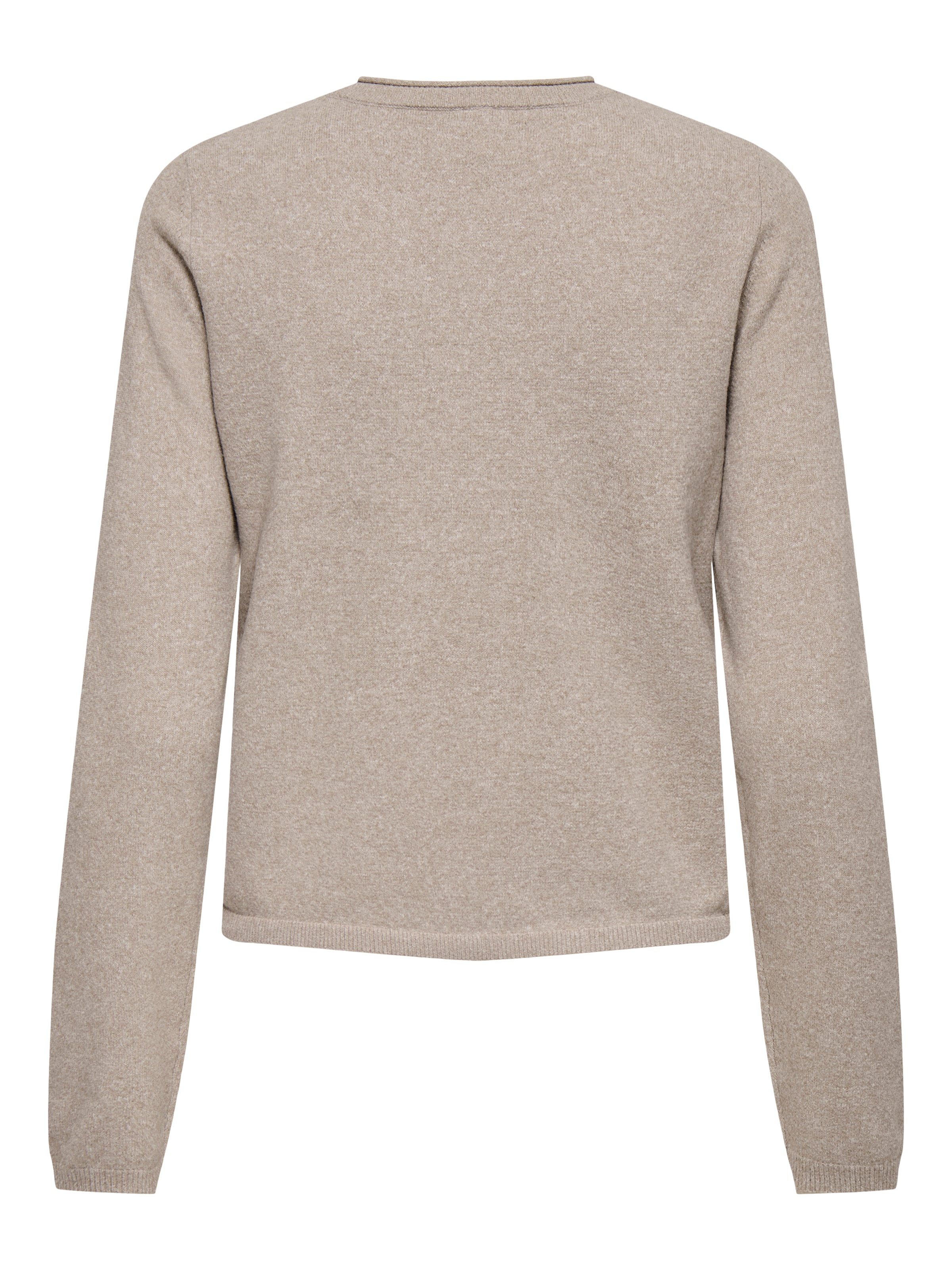 ONLY Veste en tricot »ONLLOYAL LIFE LS O-NECK BUT CAR KNT NOOS« gerippte Ärmelbündchen