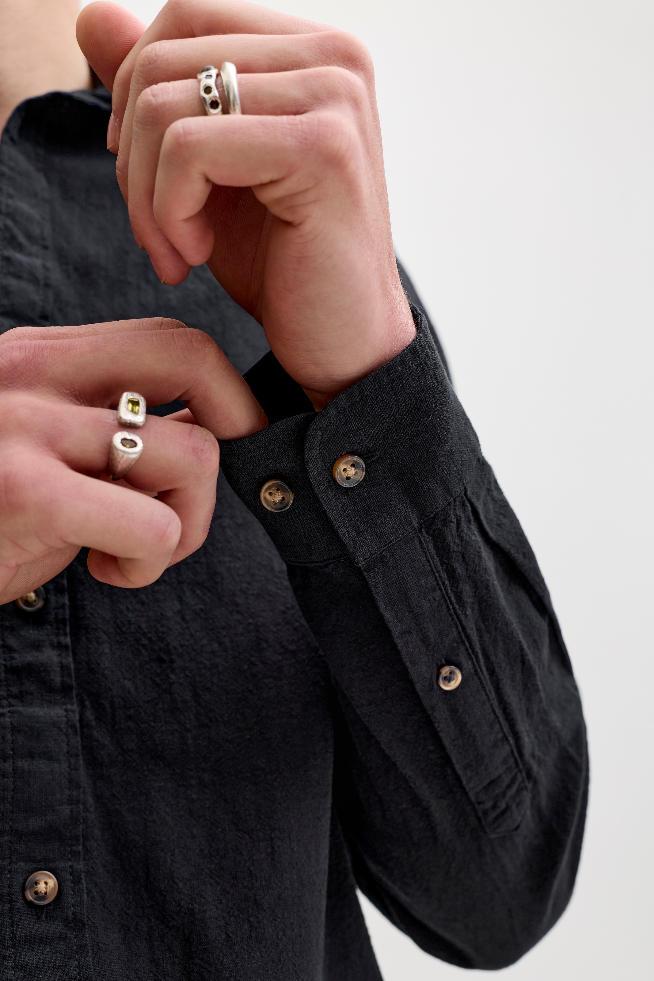 Jack & Jones Langarmhemd »JJESUMMER LINEN BLEND SHIRT L/S SN« Baumwollmischung, regular fit