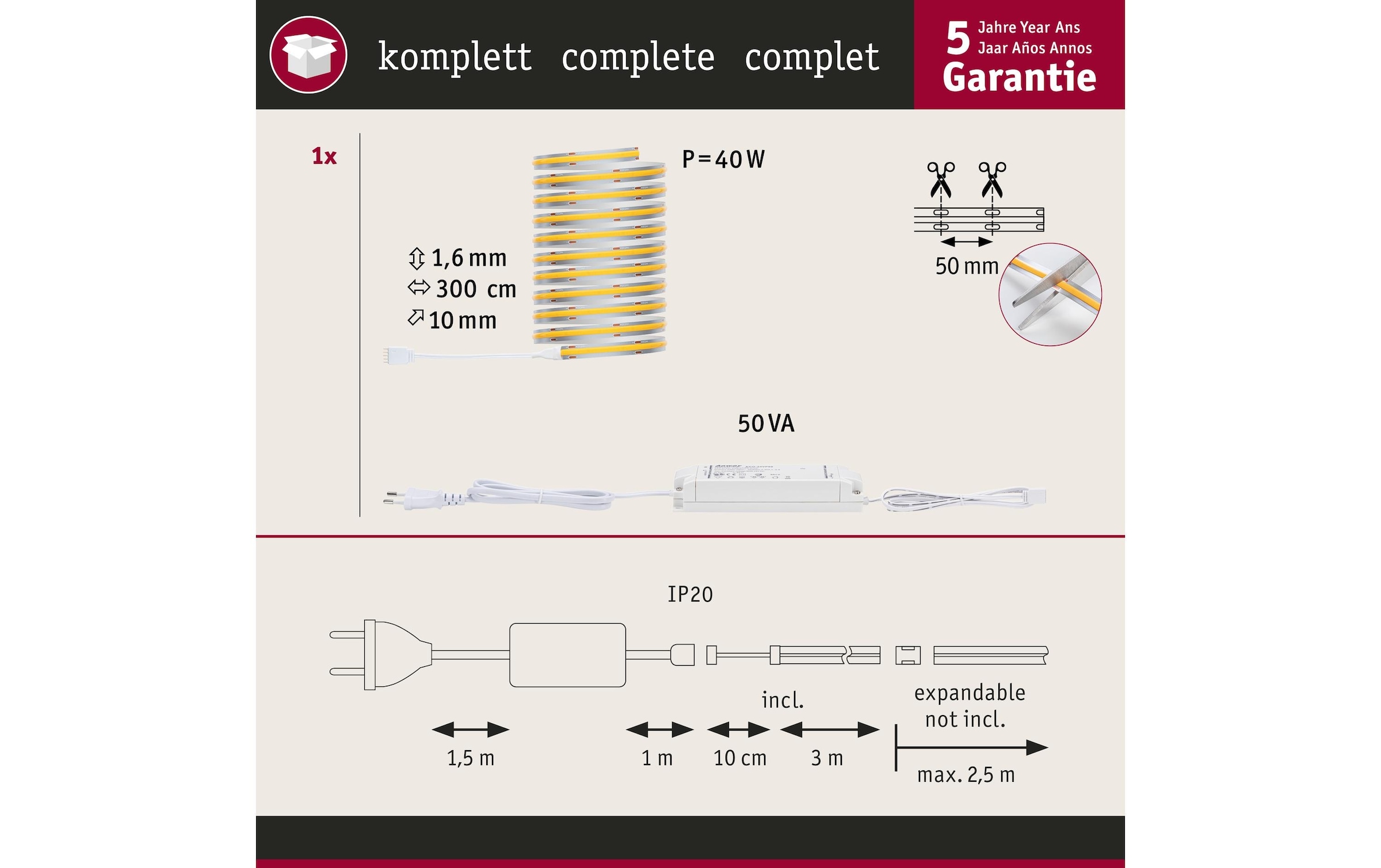Paulmann Plafonnier LED »MaxLED 1000« 1 cuis