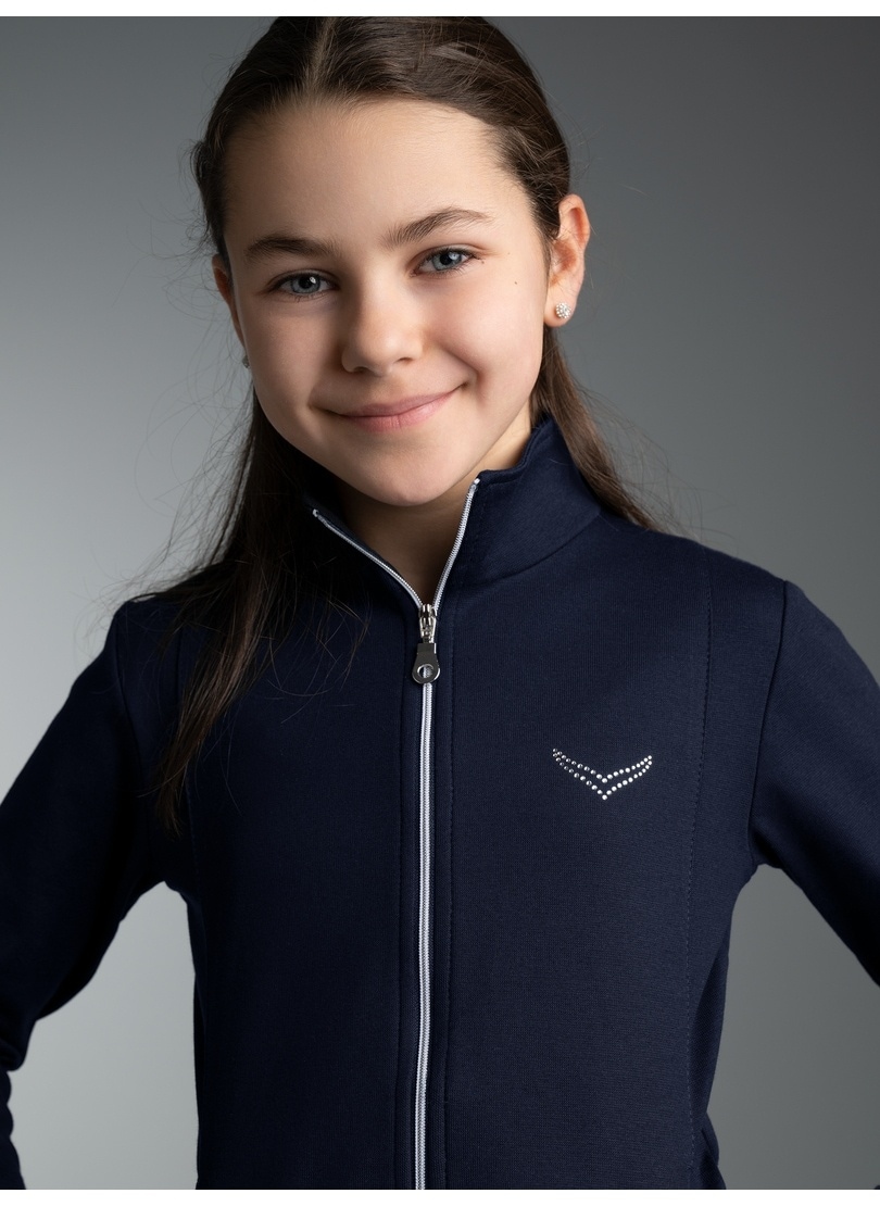 Trigema Sweatjacke »TRIGEMA Jacke veredelt mit Kristallsteinen« 1 Stk.