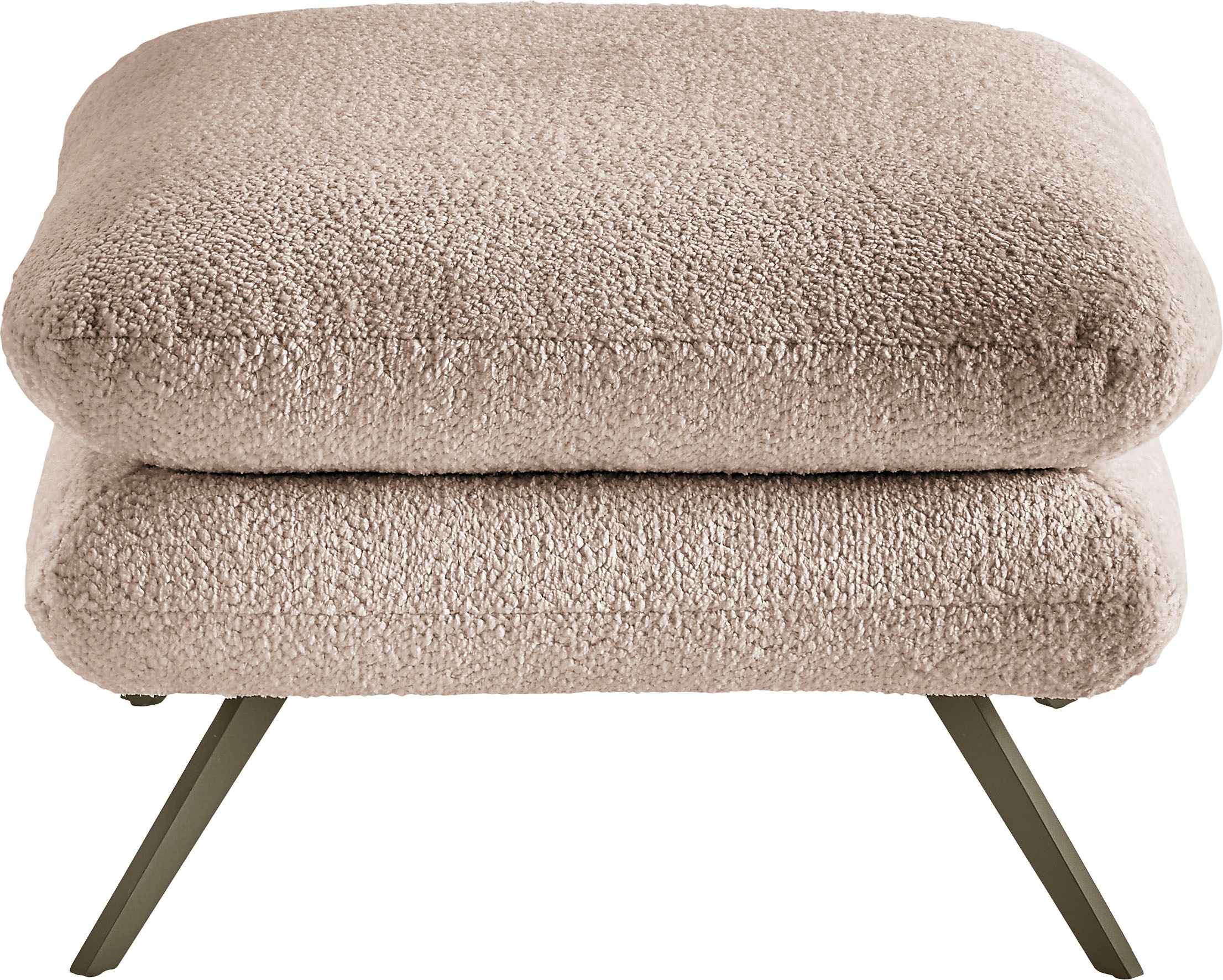 3C Candy Tabouret rembourré »Beatrice« carré 70x70cm, en imitation fourrure