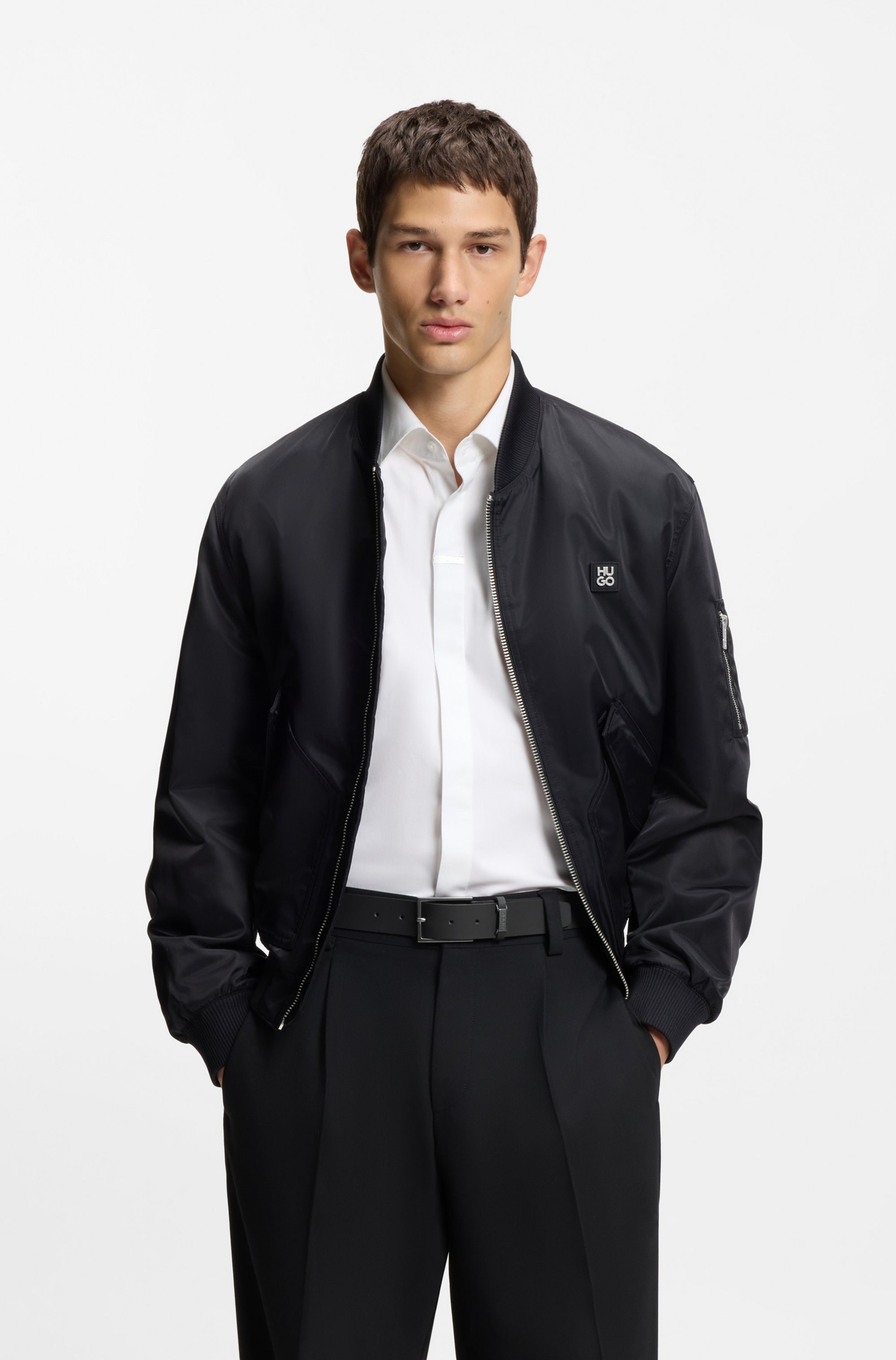 HUGO Ceinture en cuir »Gabriel Sz35« Mit Markenlabel von HUGO