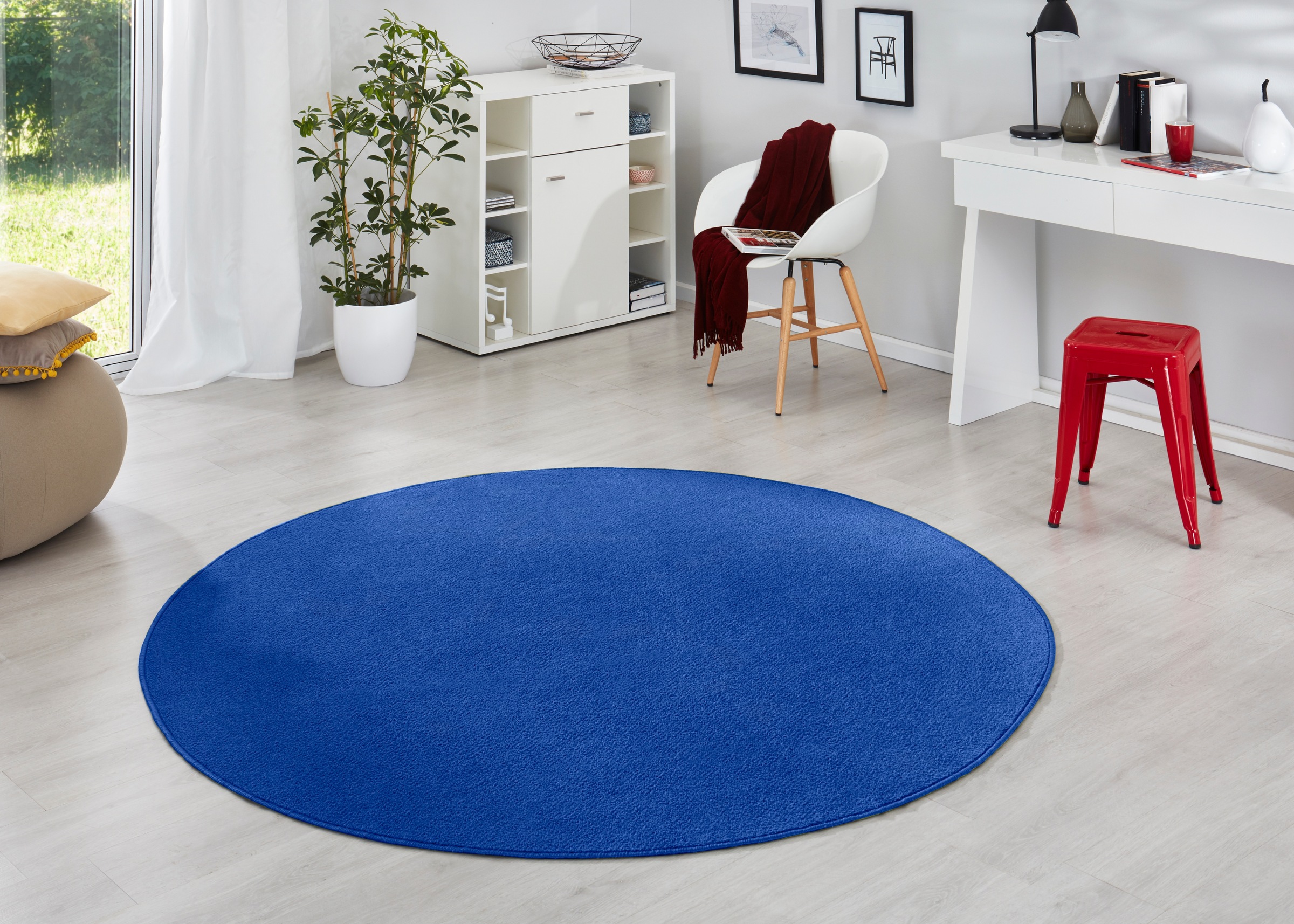 HANSE Home Tapis »Fancy« Rond 7 mm Höhe Kurzflor, Weich, Einfarbig, Wohnzimmer, Schlafzimmer, Esszimmer