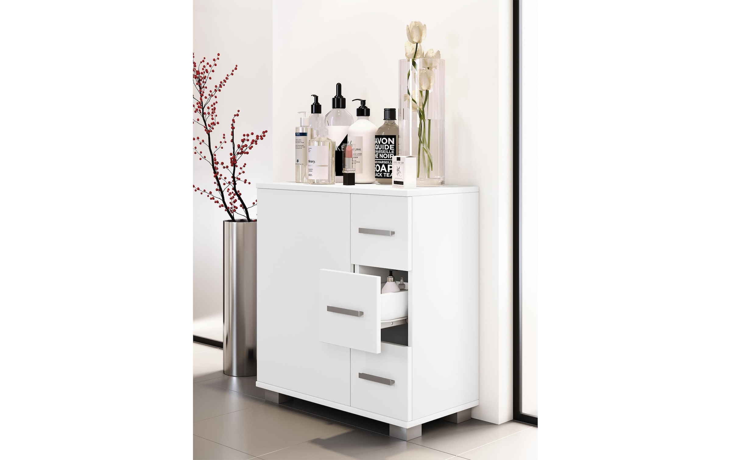 VCM Badregal »Badezimmerregal Zalo XL 60 x 65 cm«