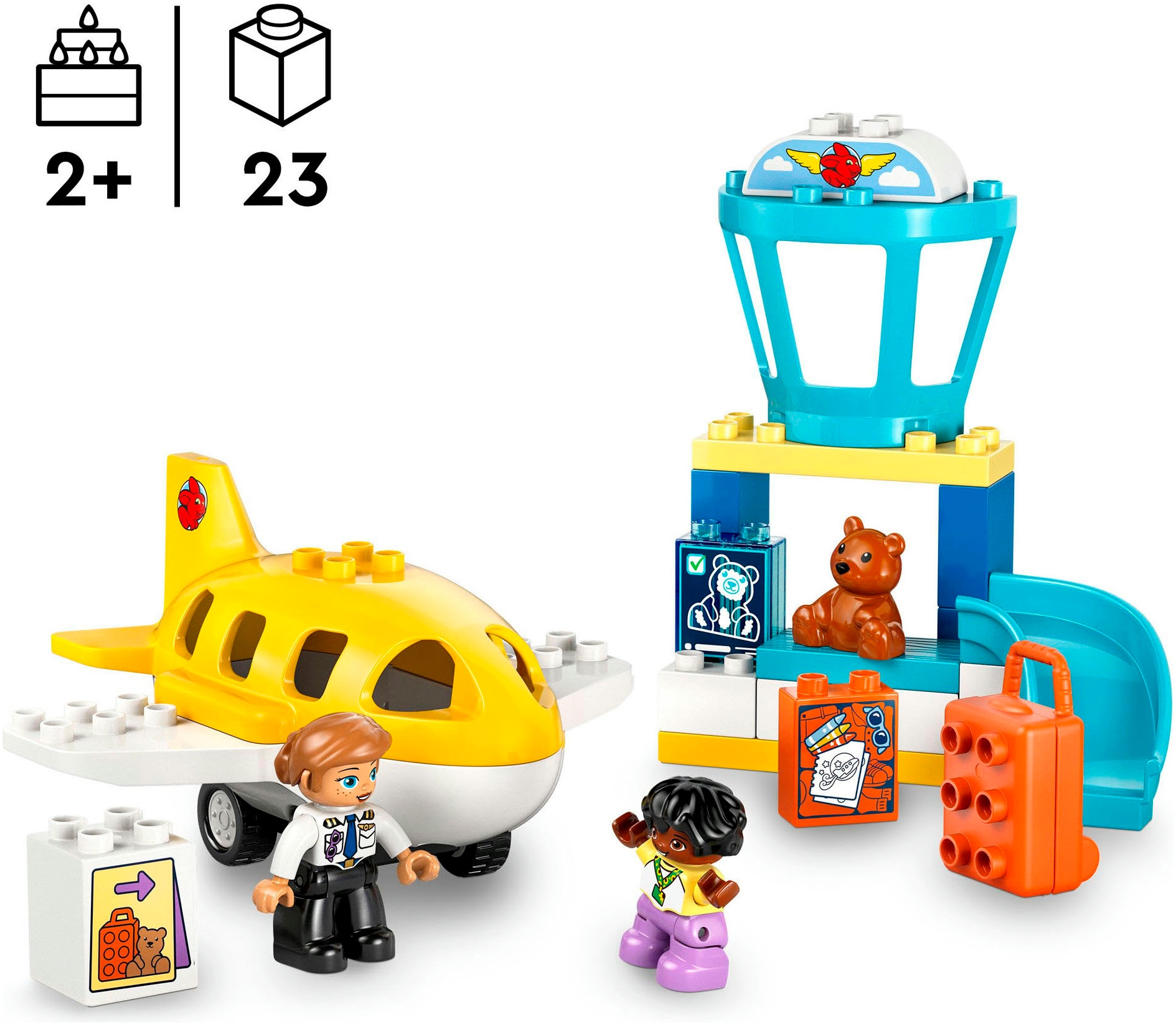 LEGO® Pions de construction »Erster Besuch im Flughafen (10443), LEGO DUPLO Town« Made in Europe