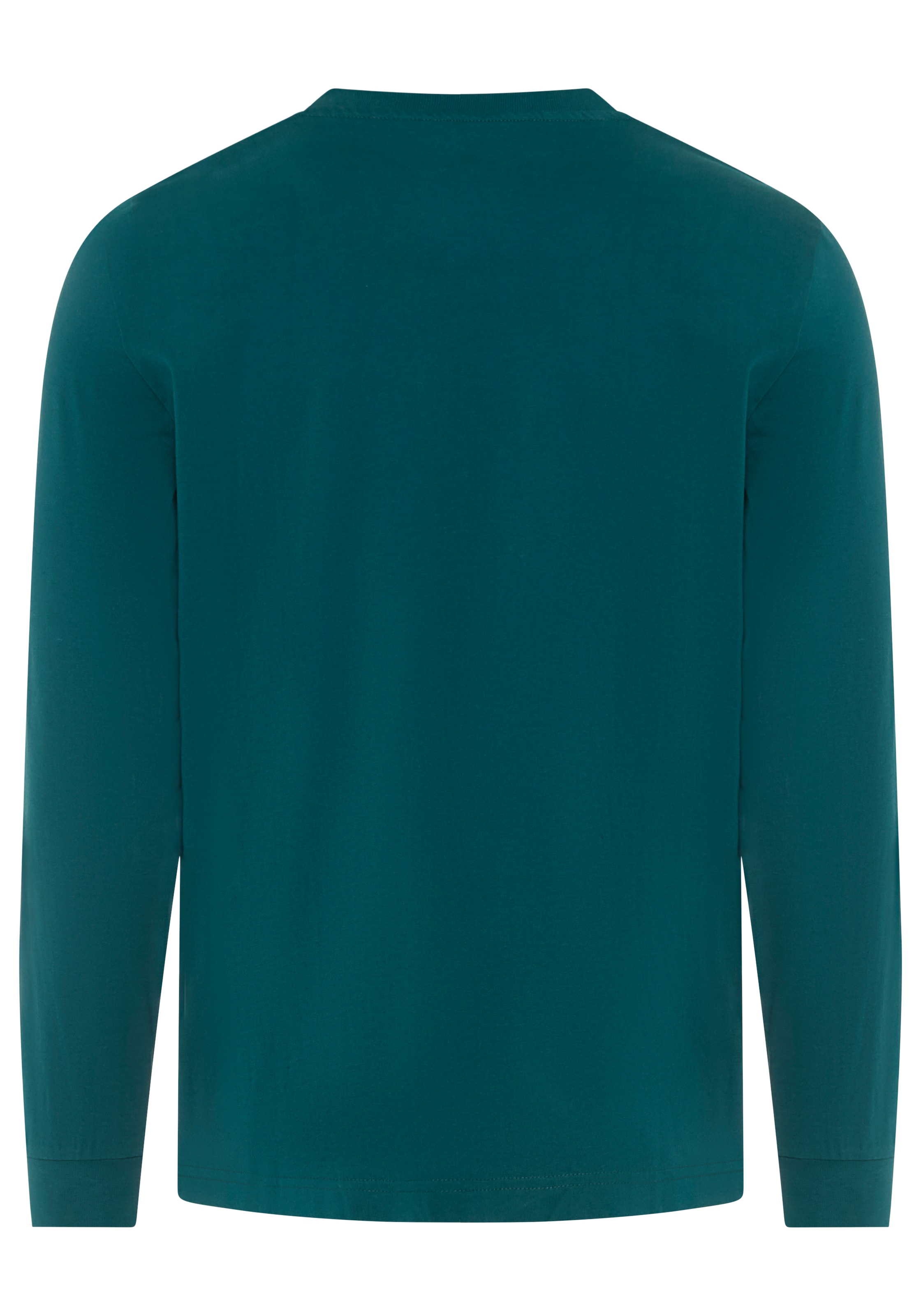 DELMAO Shirt à col rond mit Markenlabel