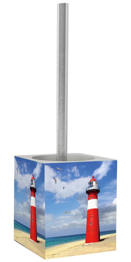 Sanilo Set d'accessoires de salle de bain »Leuchtturm« WC-Sitz, Badteppich, Stöpsel, Seifenspender und WC-Bürste