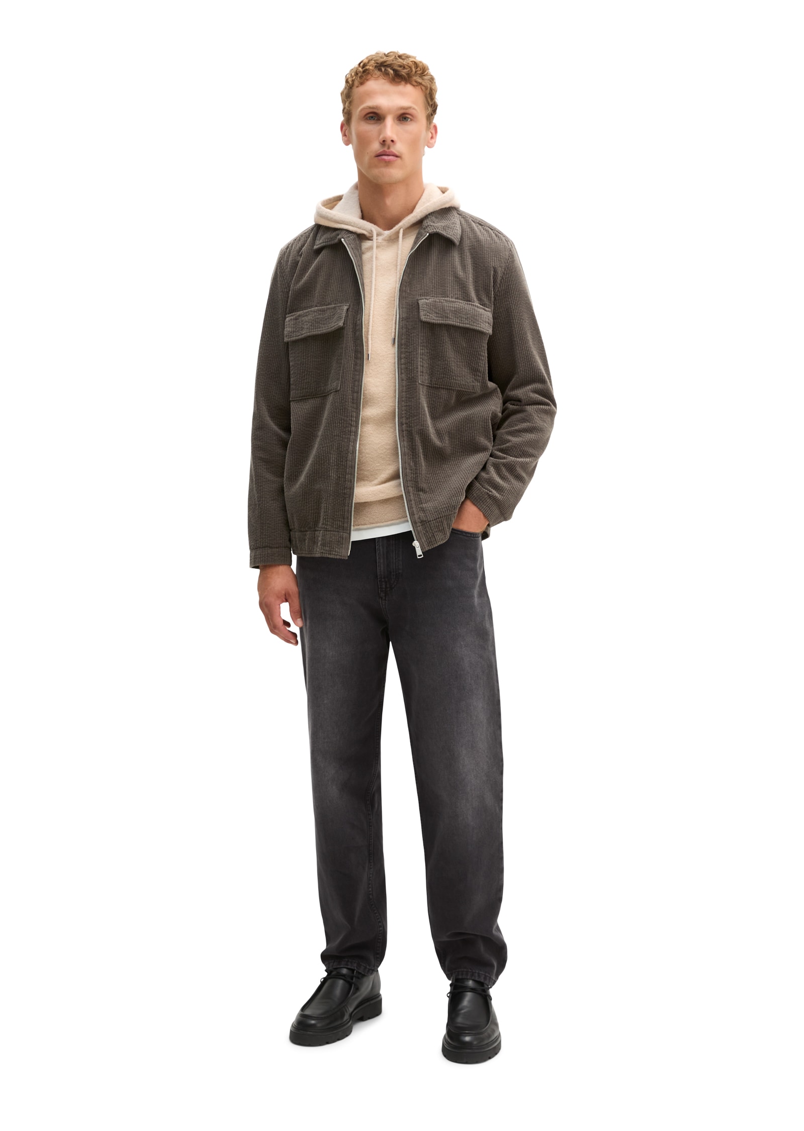 Marc O'Polo Hemdjacke »regular mit Reissverschluss« Overshirt aus Cord