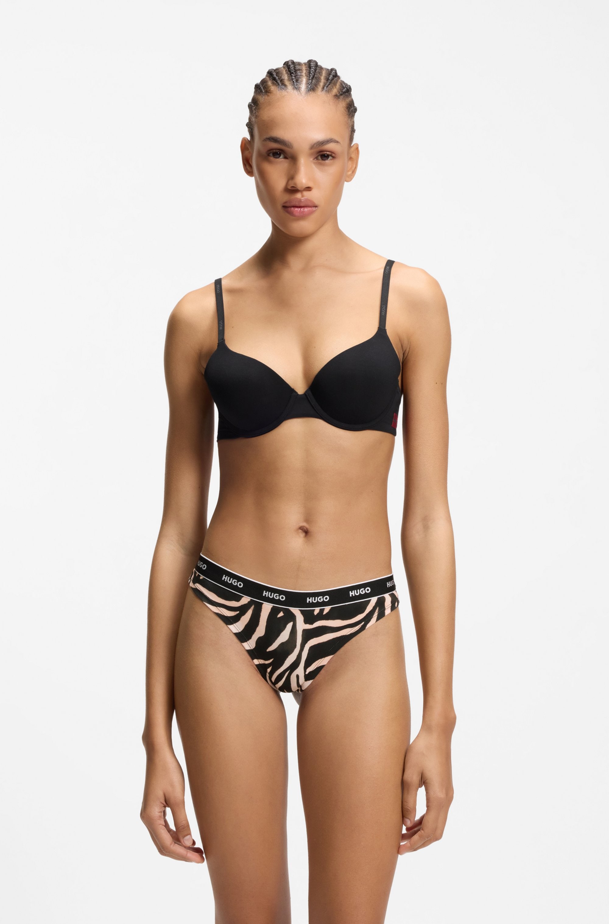 HUGO Underwear String »TRIPLET THONG DESIGN« 3 Stk. wiederholendes Logo am Bund