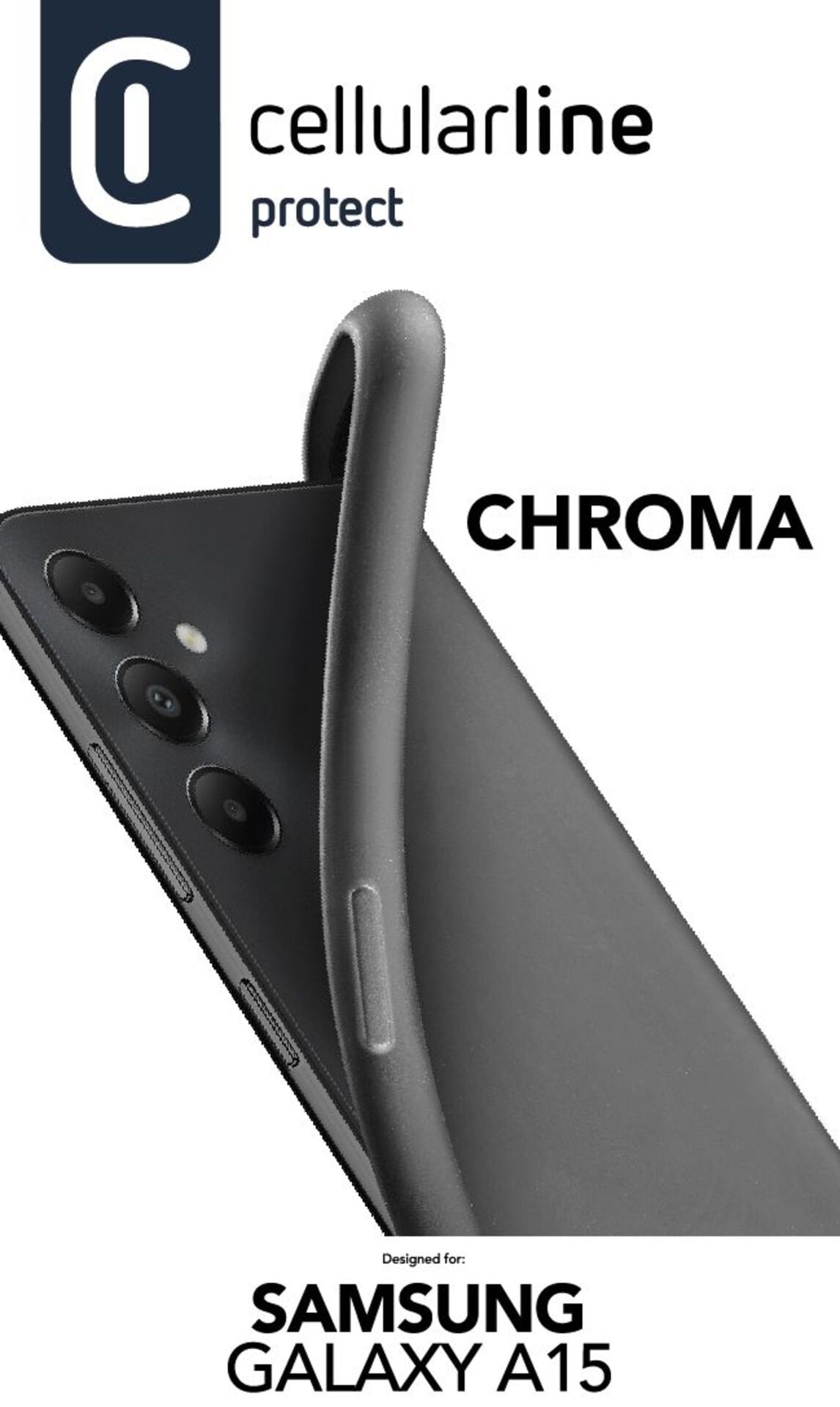 Cellularline Handyhülle »Chroma Case für Samsung Galaxy A15 5G« Backcover, Schutzhülle, Smartphonehülle, stossfest