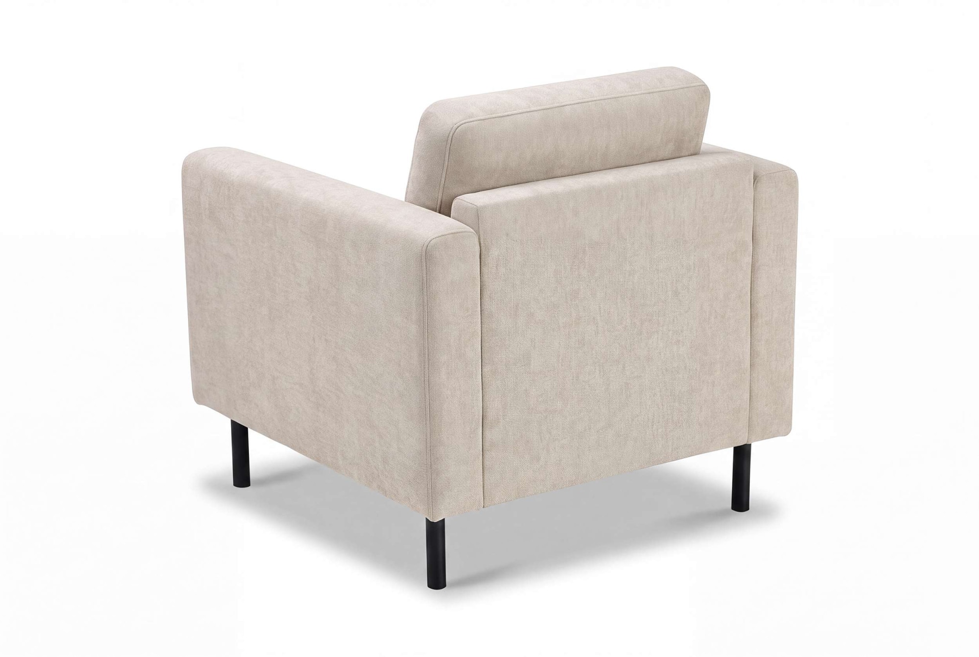 GOODproduct Sessel »Sveeva, Breite 78 cm, schwarze Metallfüsse« langlebiger Strukturstoff, viele Farben zur Auswahl