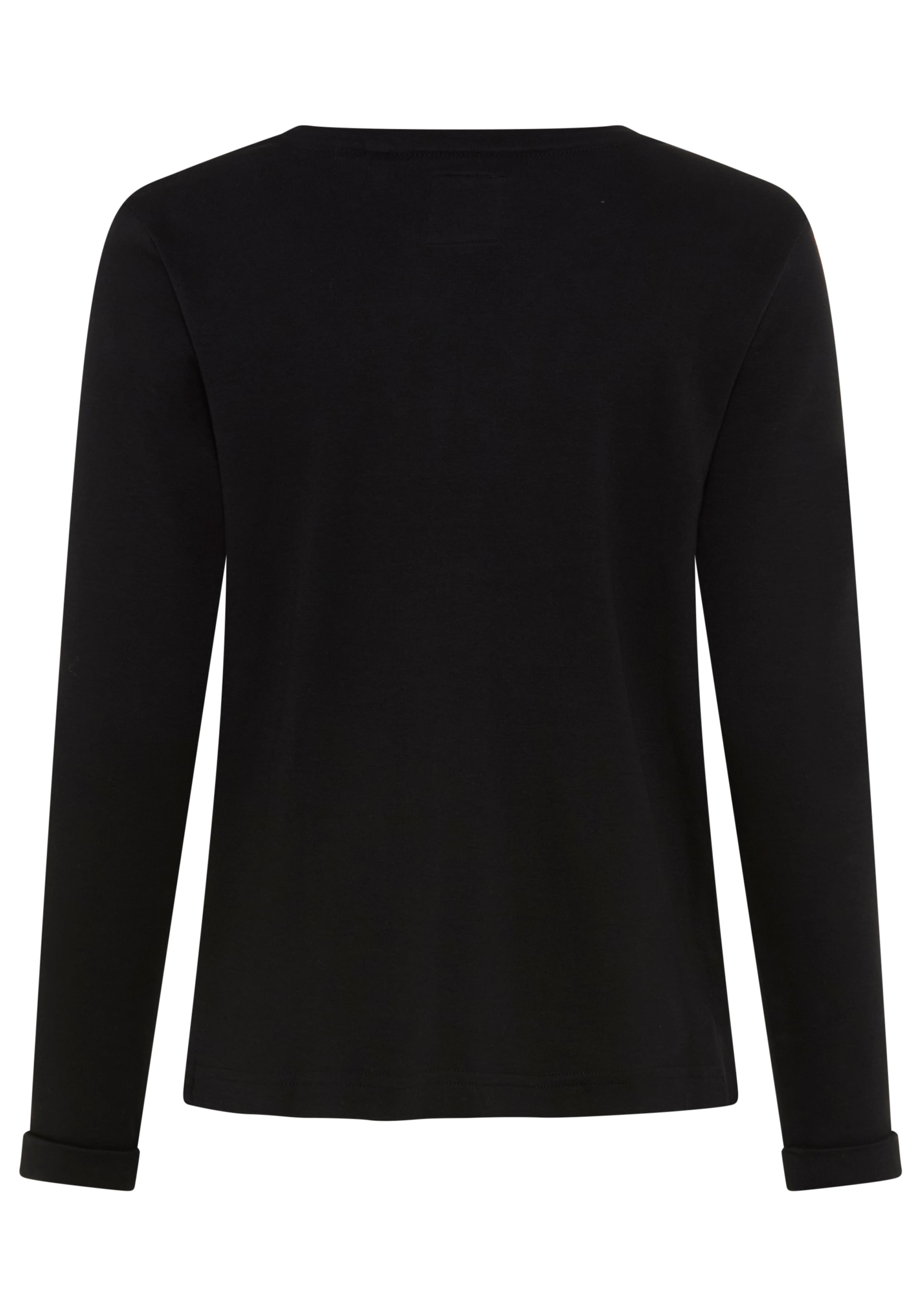 KangaROOS Sweat-shirt , manches longues, cintré, uni, avec col rond
