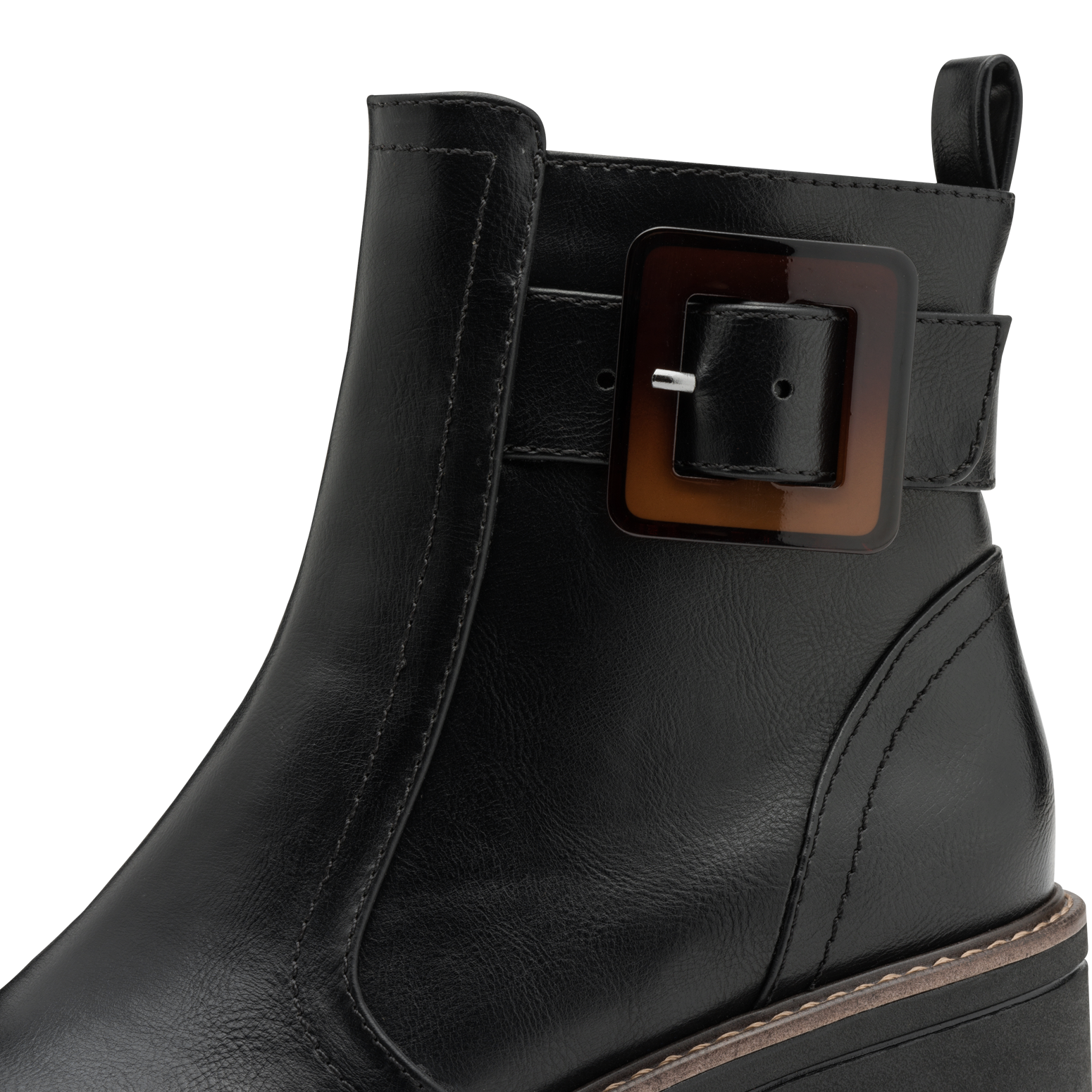 MARCO TOZZI Bottines  Talons blocs, bottines d'automne avec jolie boucle décorative