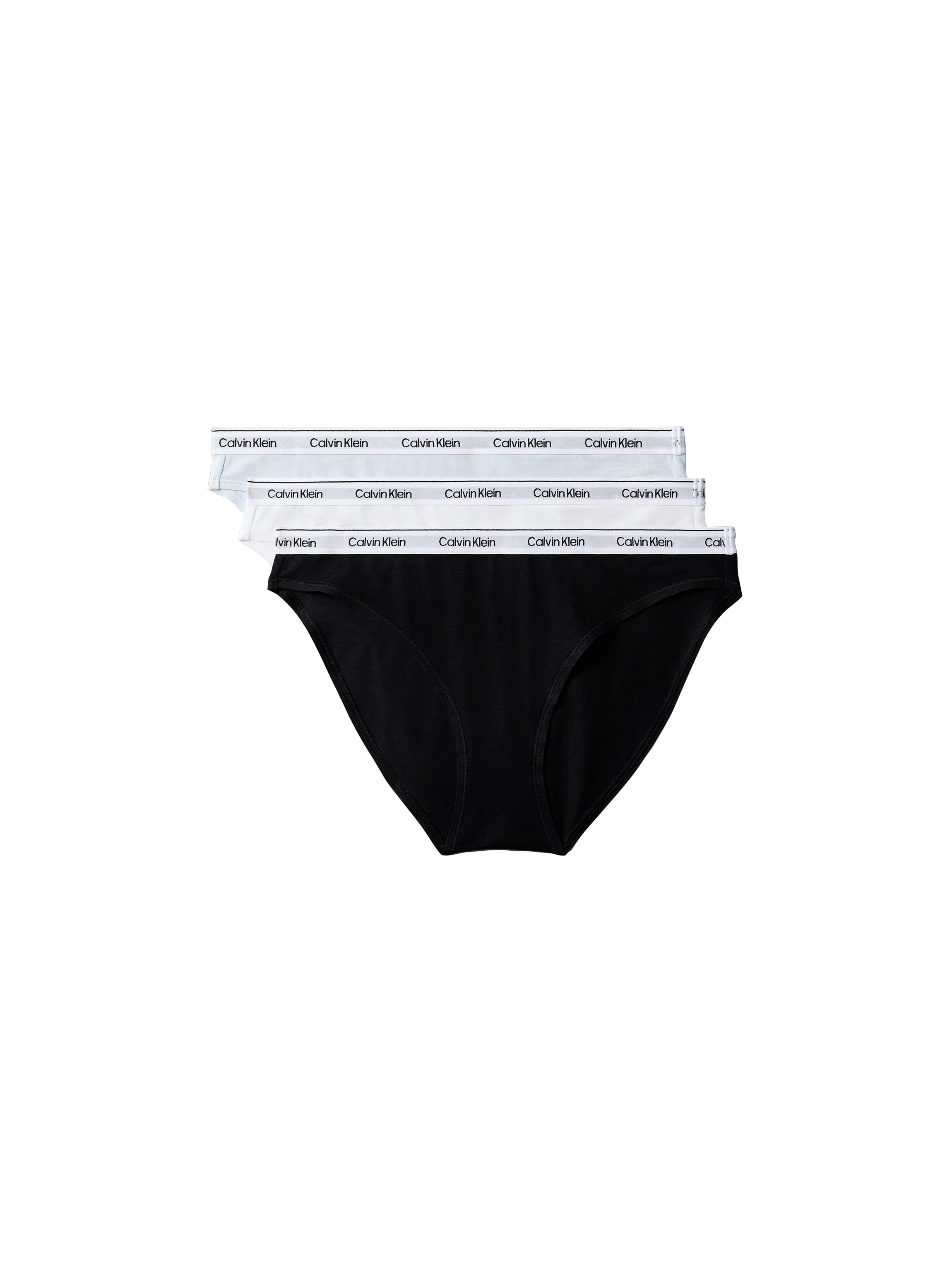 Calvin Klein Underwear Slip de bikini »BIKINI 3PK« Paquet, pack de 3,  coupe ajustée avec ceinture élastique