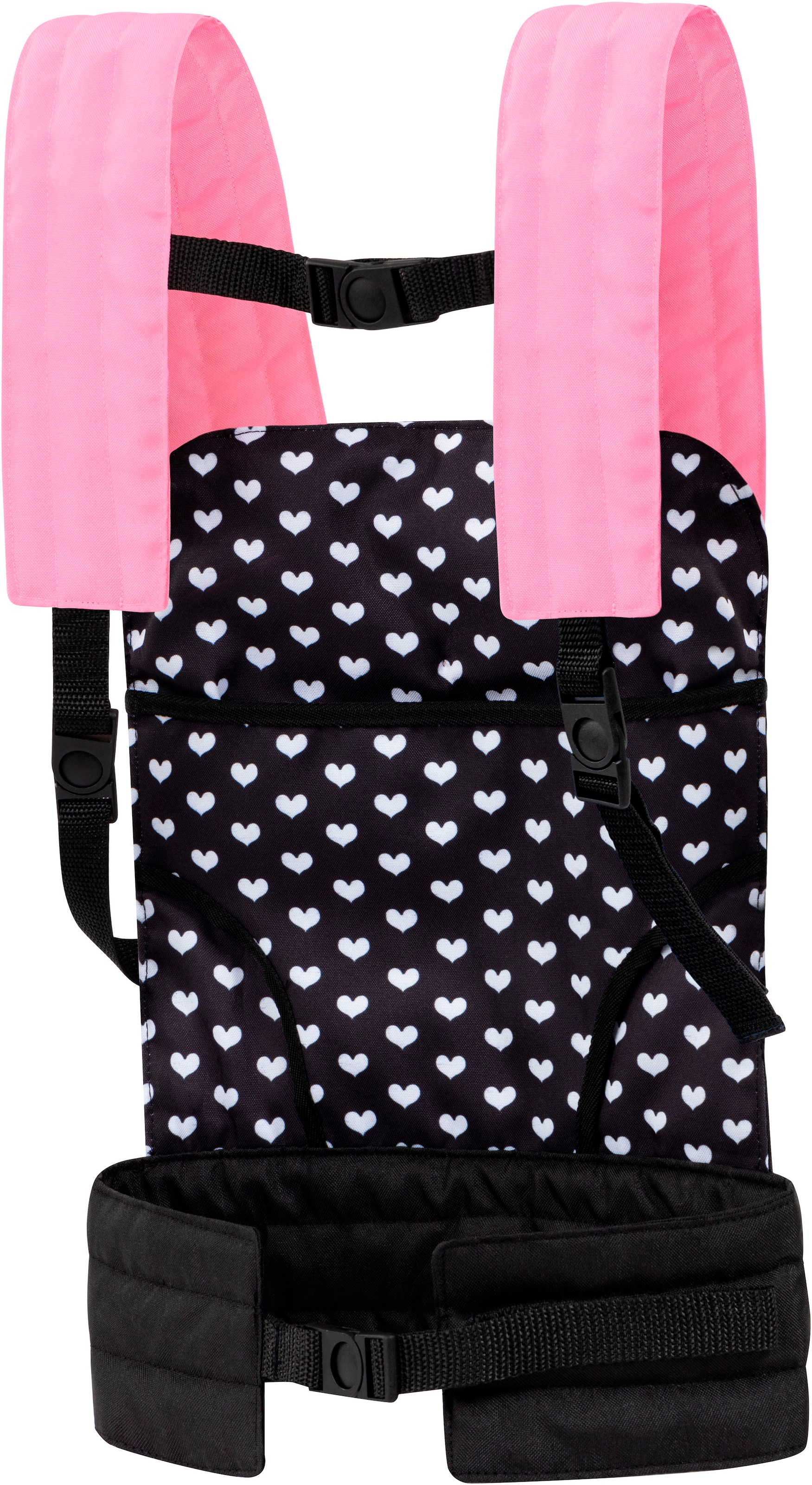 Bayer Civière de poupée »grau/rosa Schmetterling«