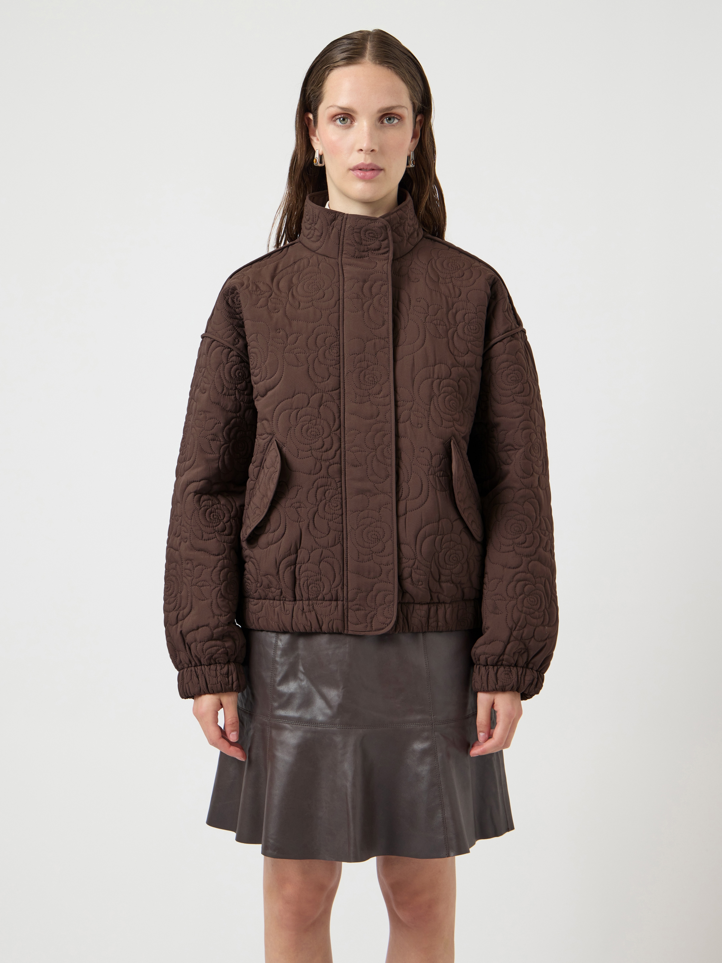 Y.A.S Blouson »YASFIPURA LS QUILTED JACKET S. NOOS« sans capuche fibre synthétique, poignets élastiques