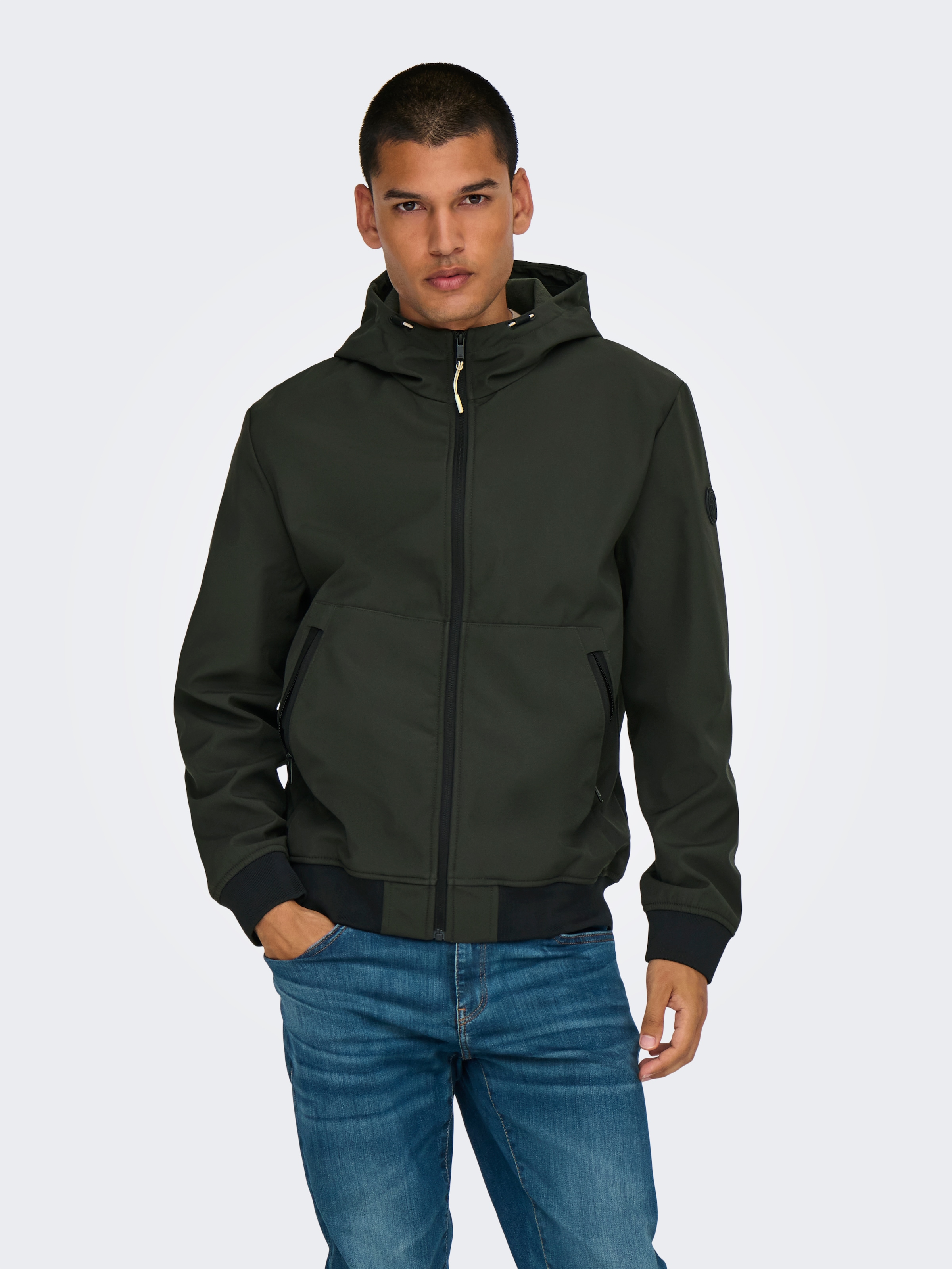 ONLY & SONS Veste softshell »ONSBOWIE SOFTSHELL BOMBER NOOS« mit Kapuze