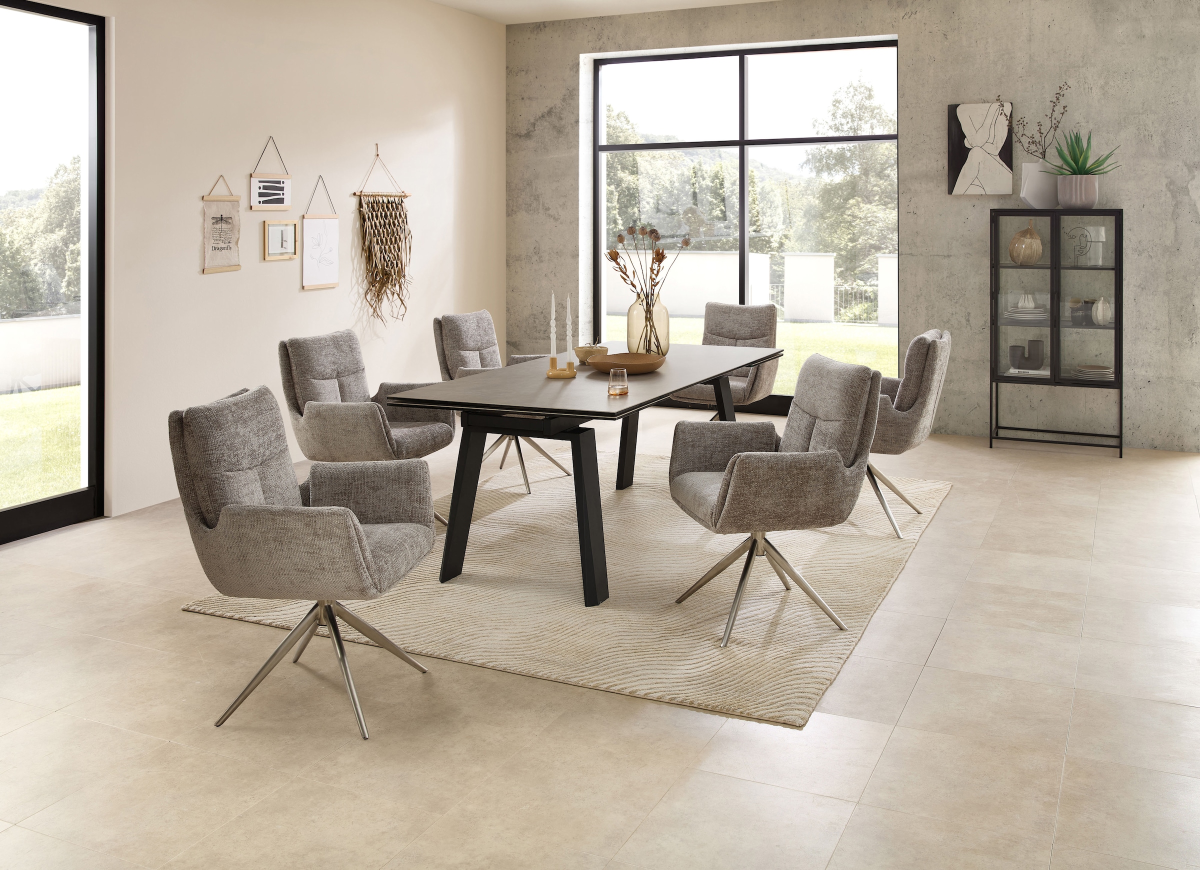 Stolkom Chaise avec accoudoirs »Sofia Premium BxHxT 61x93,5x67 cm« (Ensemble) 2 cuisBreite 61cm, 360° drehbar mit Auto-Return