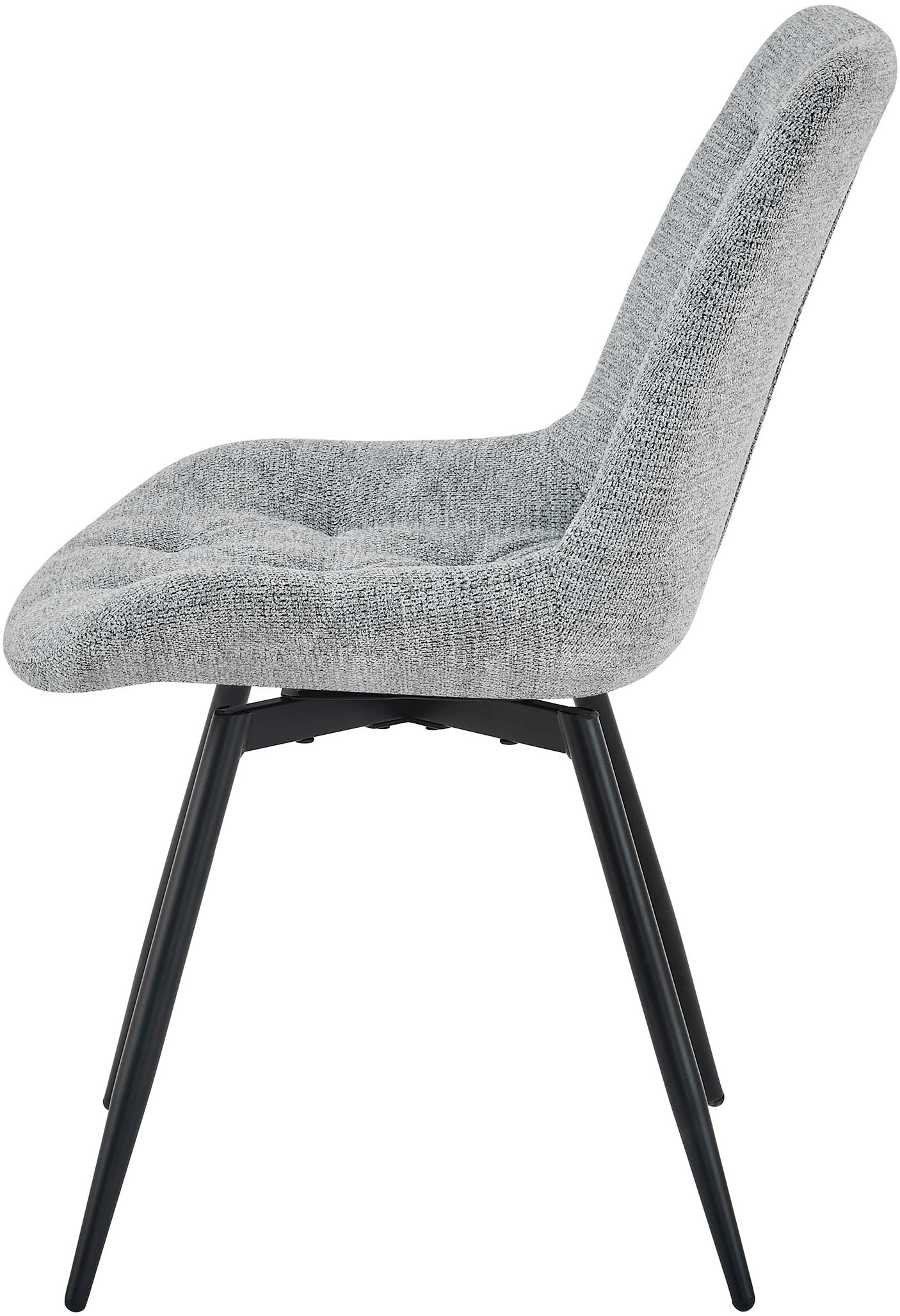 byLIVING Esszimmerstuhl »Aragon« (Set) 2 Stk.360 Grad drehbarer Stuhl, hochwertiger Webstoffbezug mit Steppung